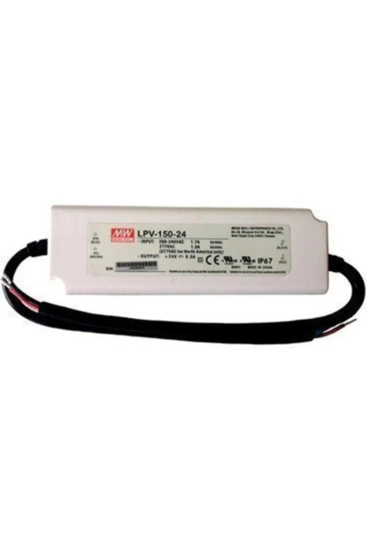 Meanwell Lpv-150-24 24vdc 6.3amp Ip67 Güç Kaynağı