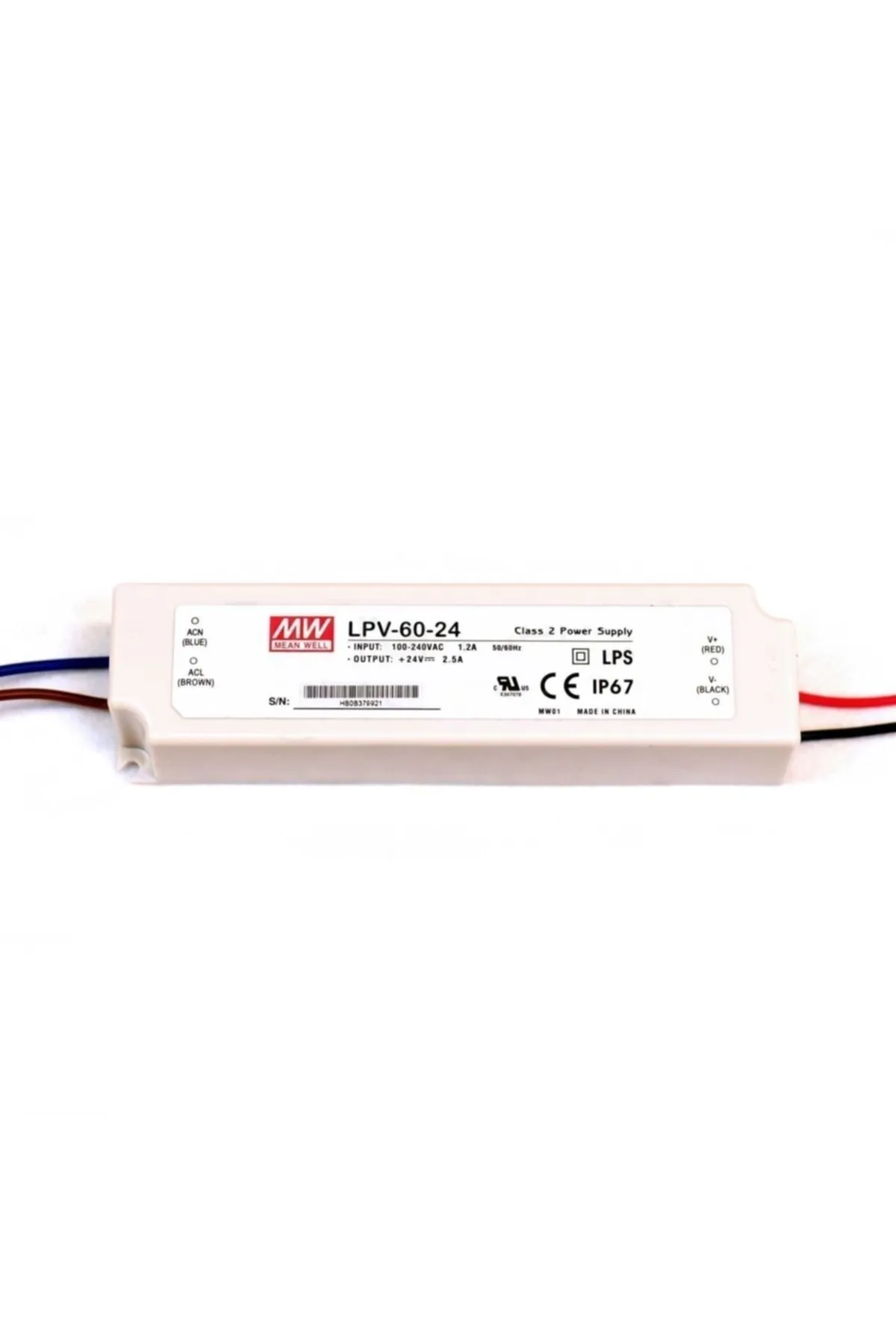 Meanwell Lpv-60-24 24vdc 2.5amp Ip67 Güç Kaynağı