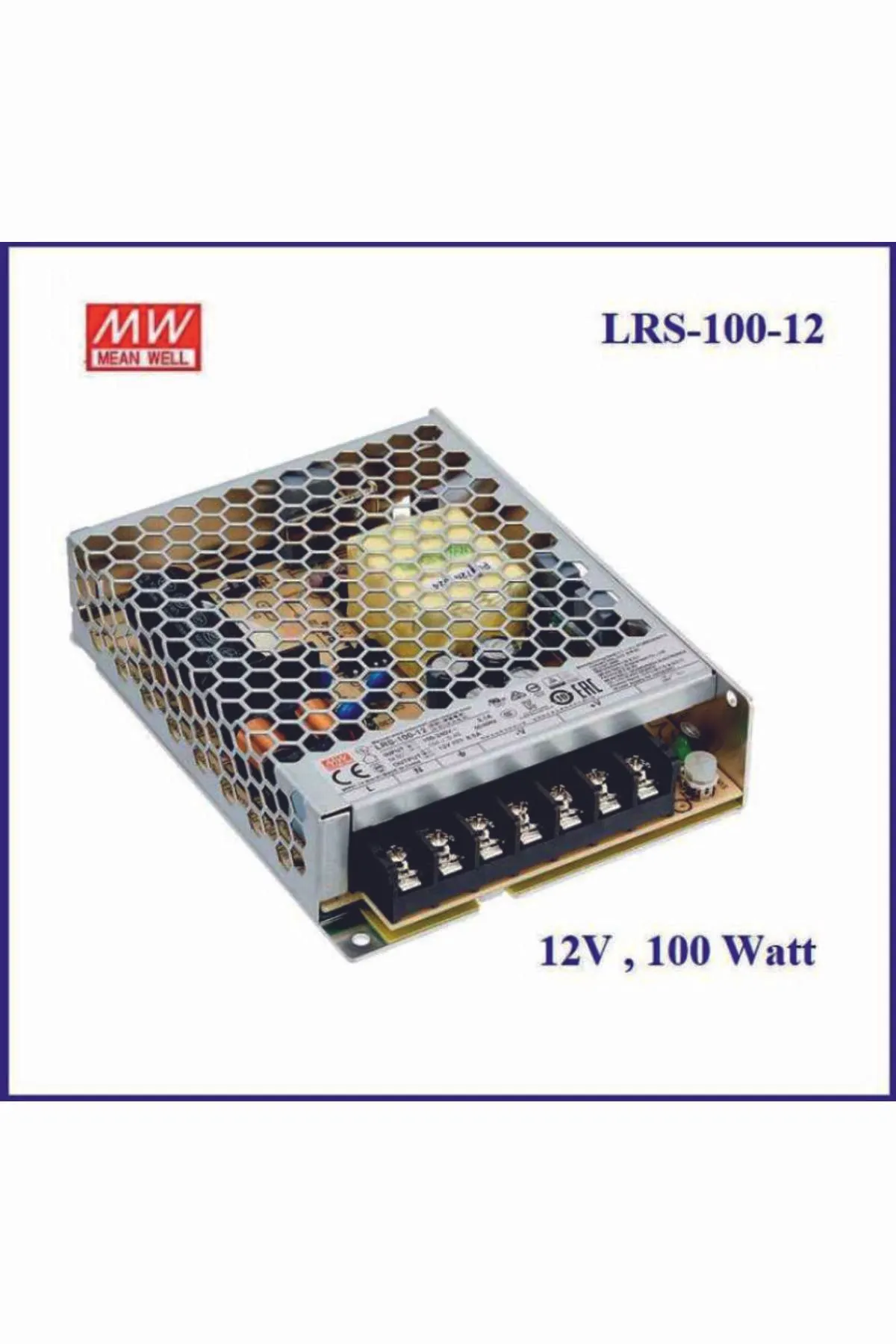 Meanwell LRS-100 8,5A 12V LED SÜRÜCÜ ADAPTÖR TRAFO