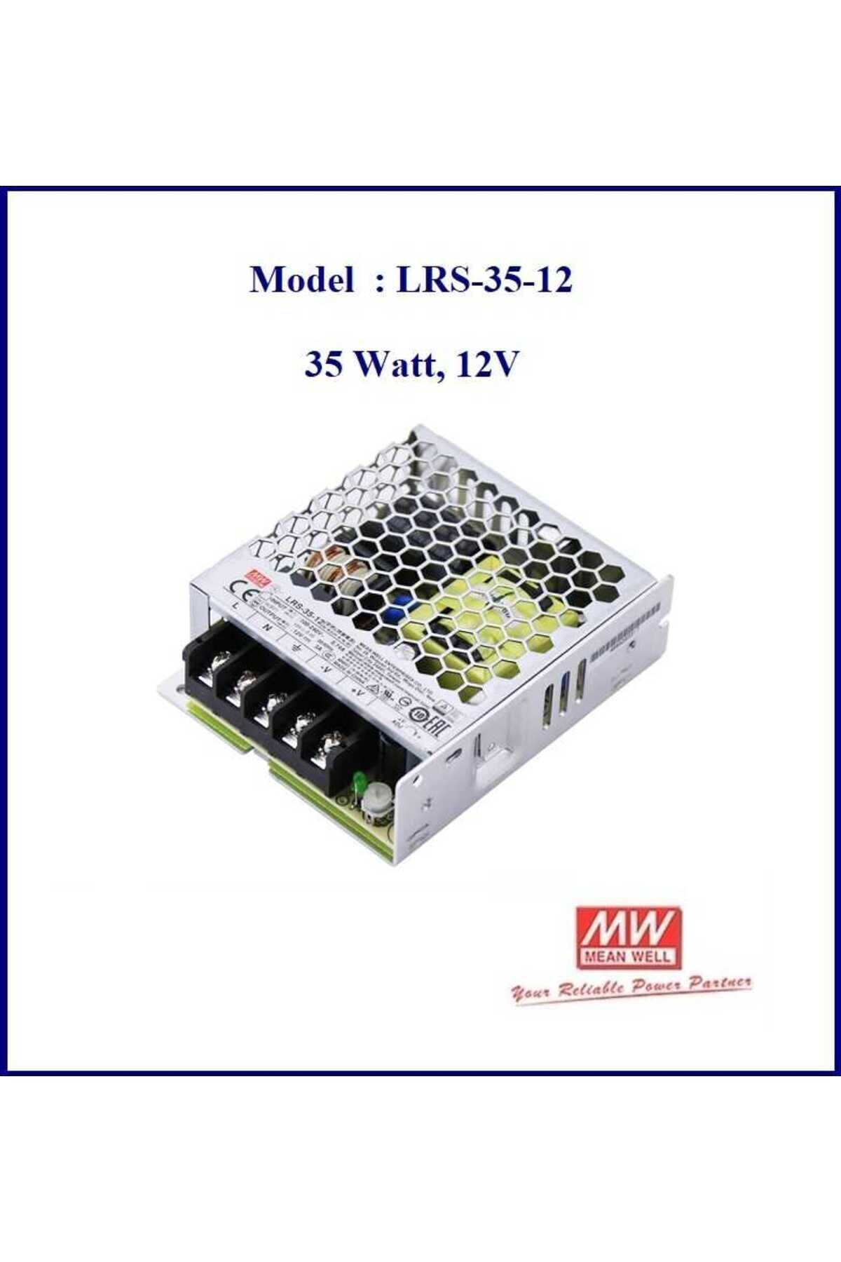 Meanwell LRS-35 3A 12V LED SÜRÜCÜ ADAPTÖR TRAFO