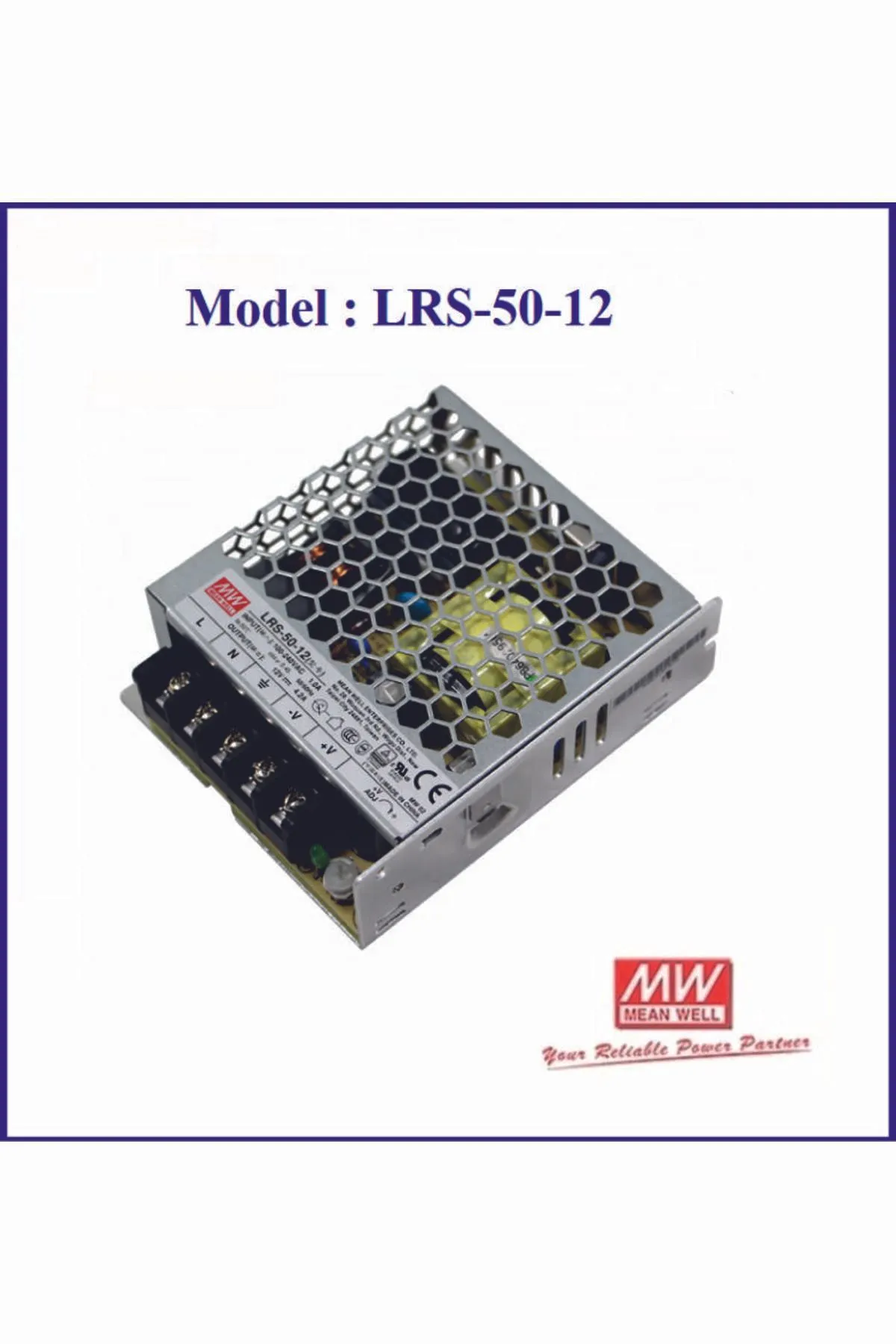 Meanwell LRS-50 4,2A 12V LED SÜRÜCÜ ADAPTÖR TRAFO