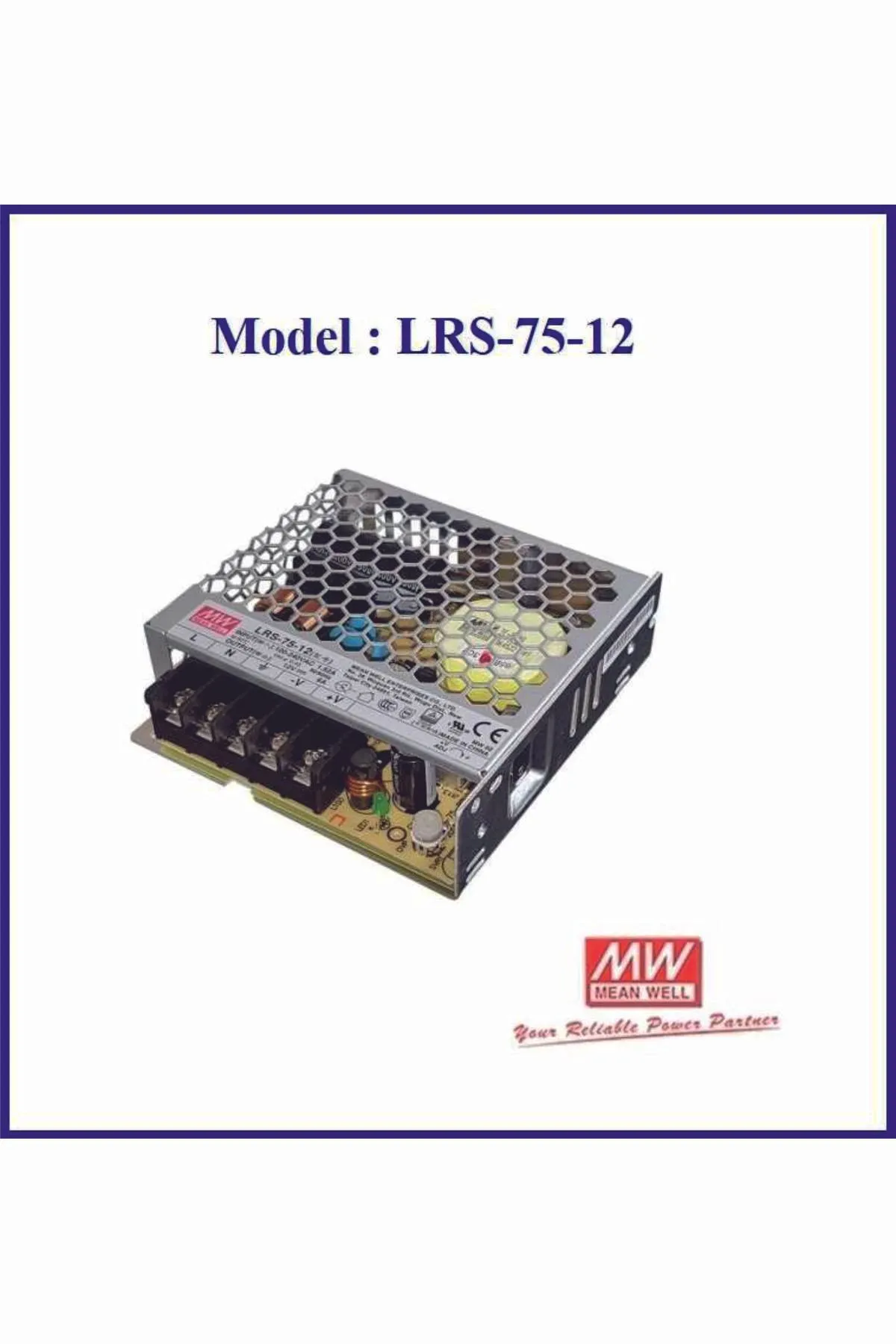 Meanwell LRS-75 6A 12V LED SÜRÜCÜ ADAPTÖR TRAFO