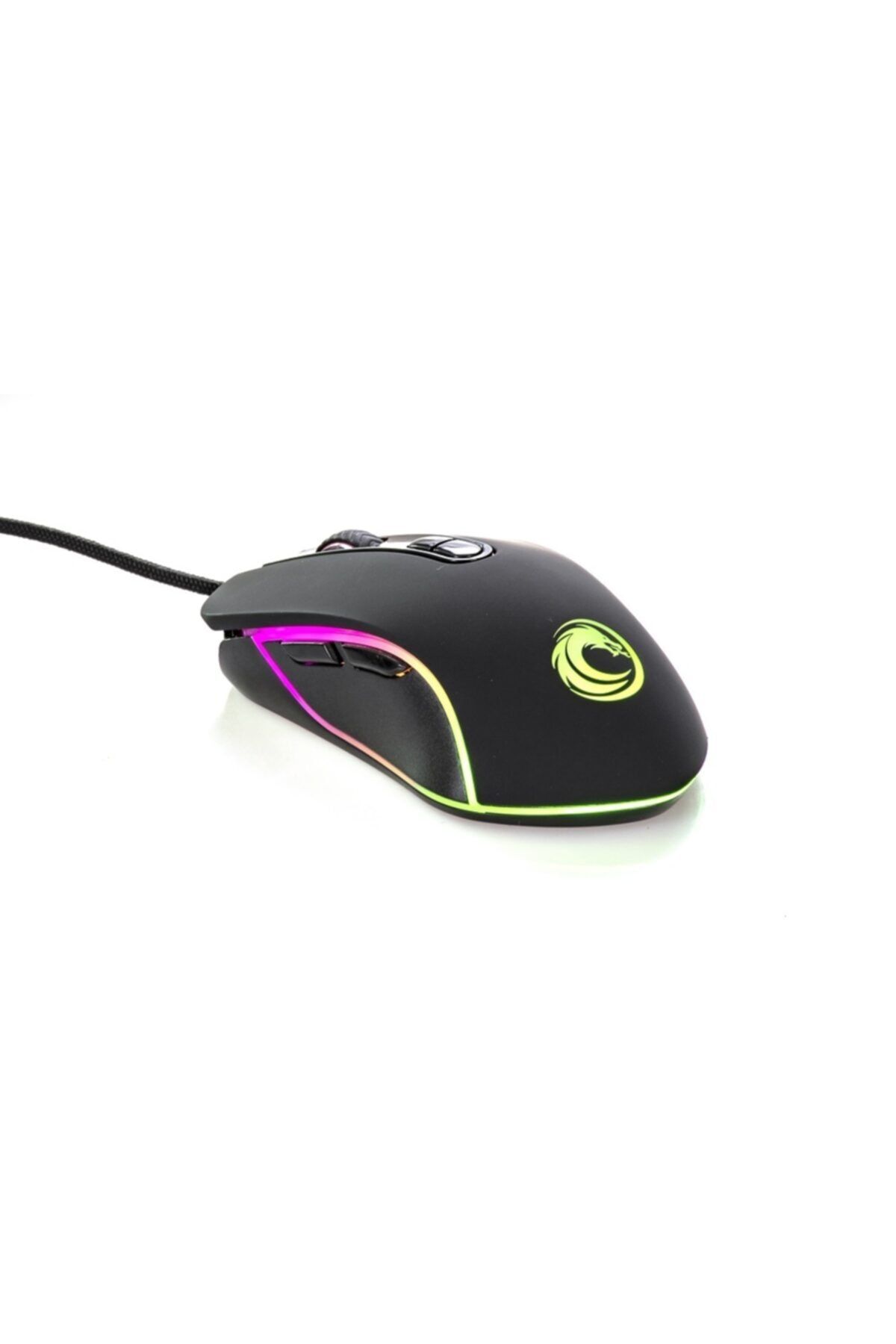 TKZ Lunatic Hawk Siyah 6400dpi Rgb Ledli Makrolu Gaming Oyuncu Mouse Drag Click