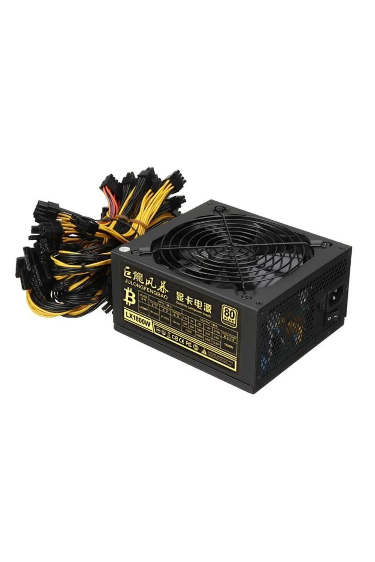 Hasyılmaz Lx1800t 80 Plus 1800w Power Supply Güç Kaynağı - Minning Güç Kaynağı