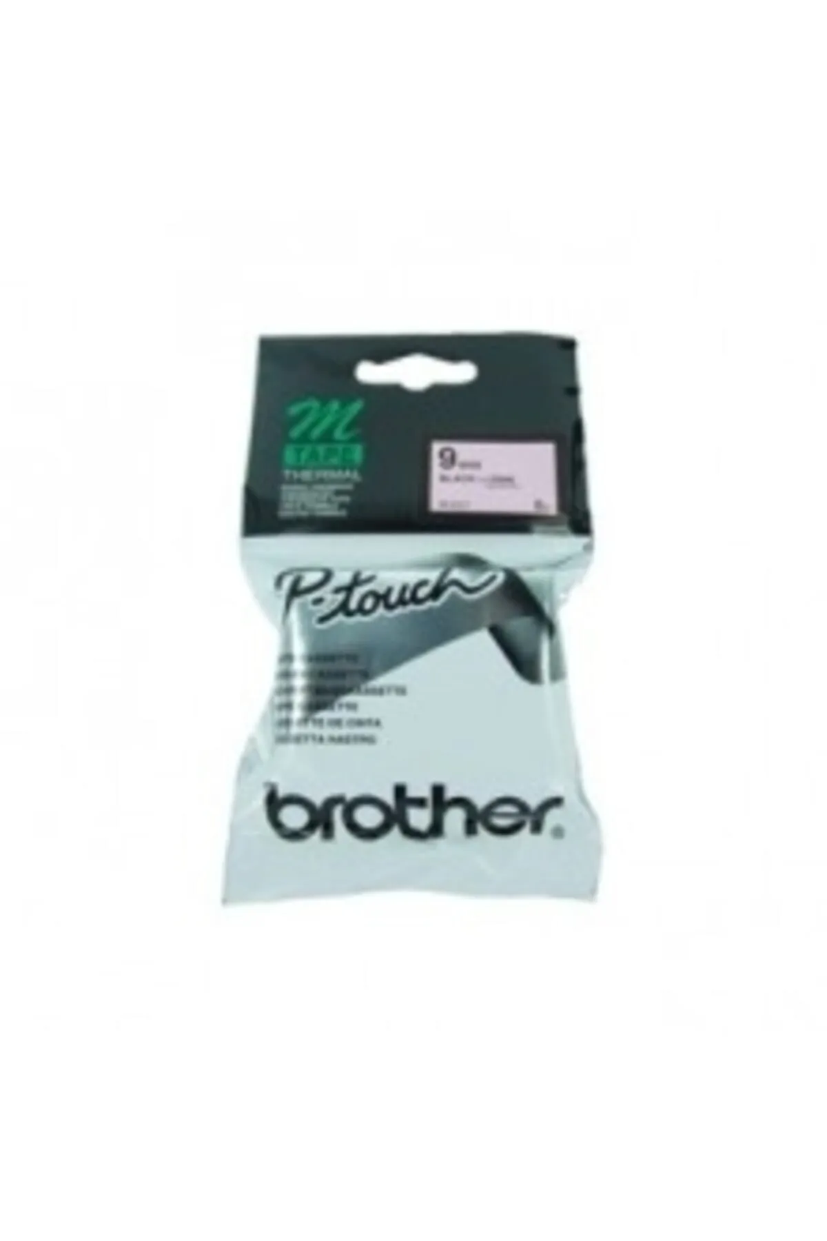 Brother M-721 Yeşil Üzerine Siyah P-touch Etiket 9mm Pt-55 / Pt-60 / Pt-80