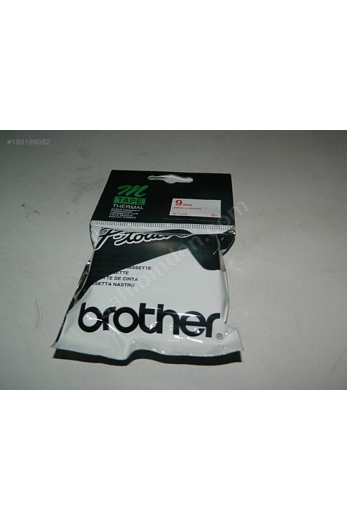 Brother M-k222 Beyaz Üzerine Kırmızı P-touch Etiket 9mm Pt-55 / Pt-60 / Pt-80