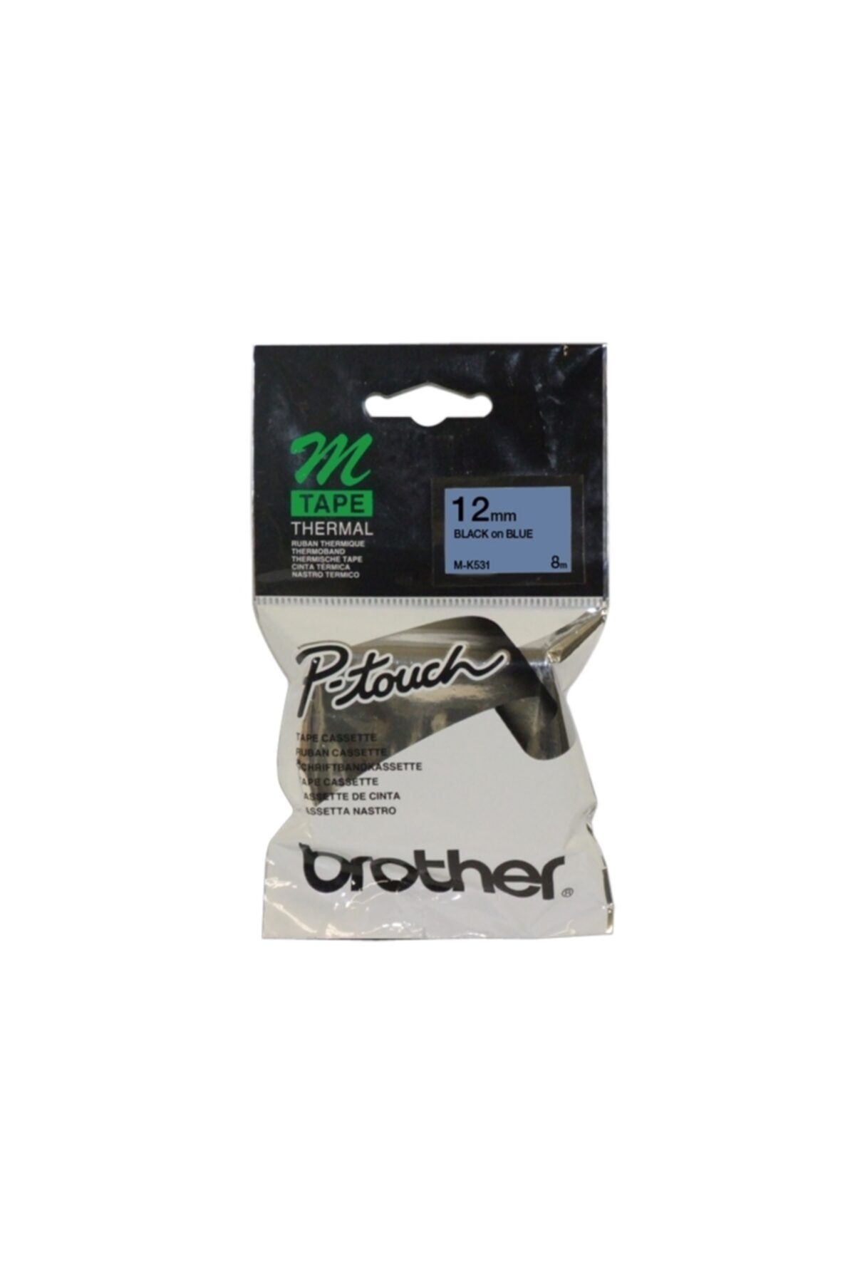 Brother M-k531 Mavi Üzerine Siyah P-touch Etiket Pt-55 / Pt-60 / Pt-80 / Pt-90