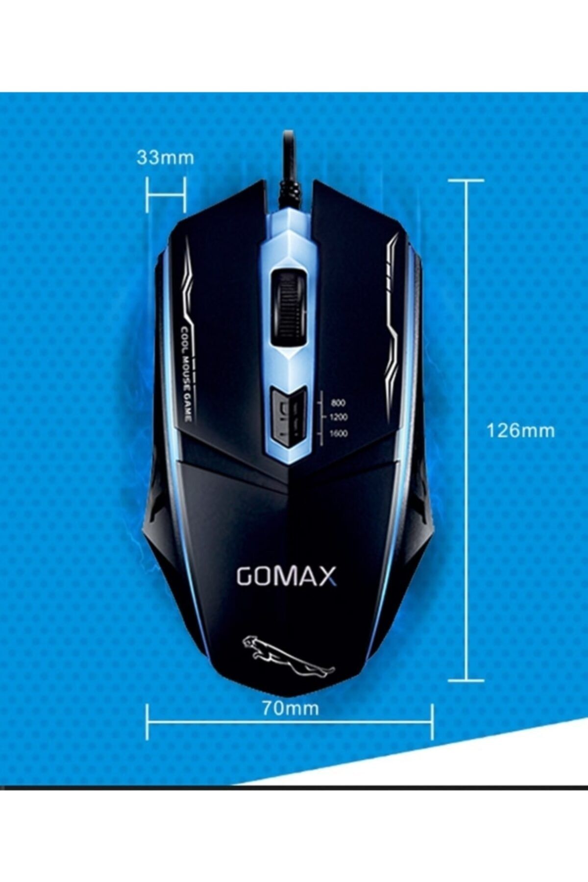 Gomax M1 Rgb Işıklı Kablolu Oyuncu Mouse