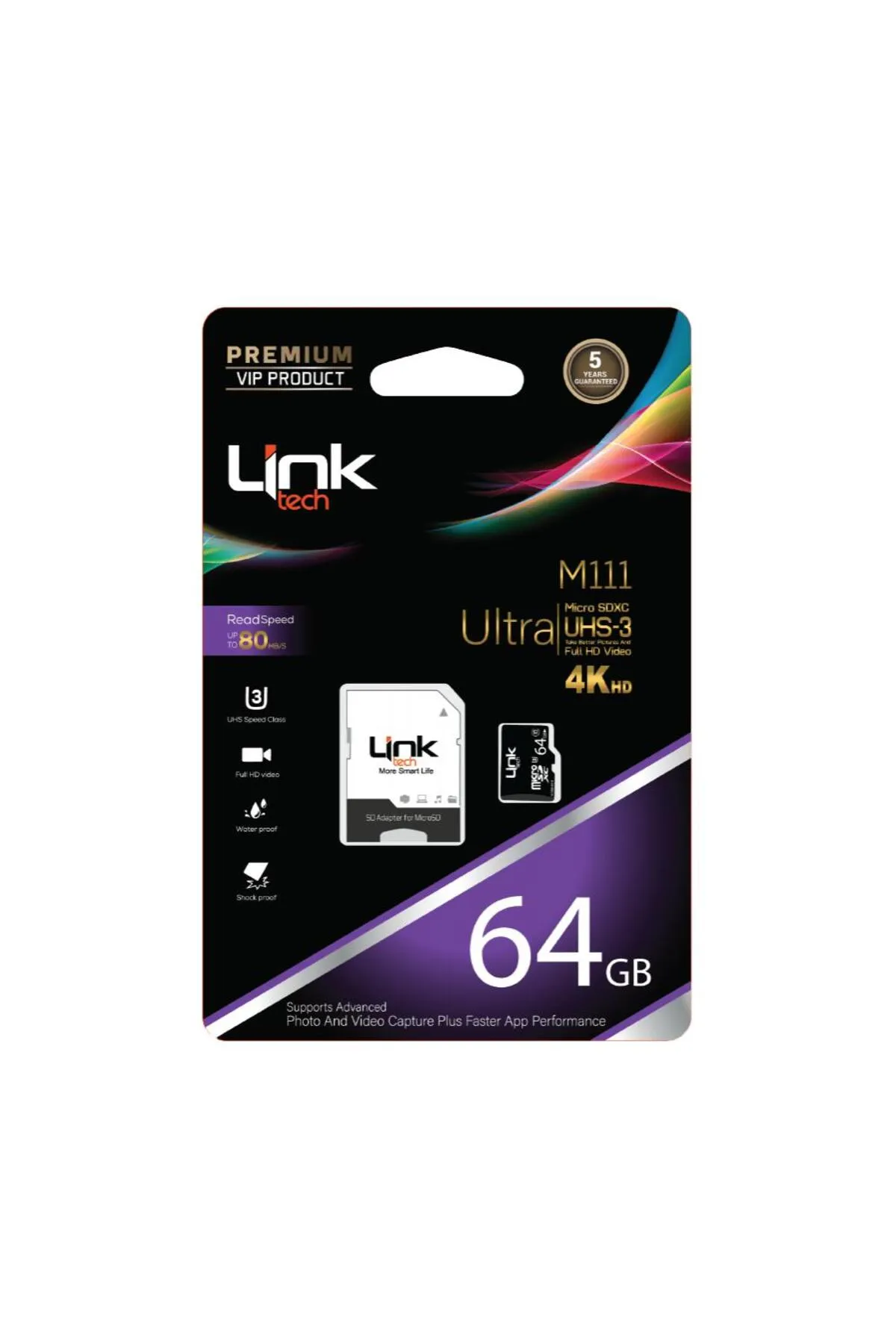 LinkTech M111 Premium Micro Sd Ultra Xc 64gb Hafıza Kartı