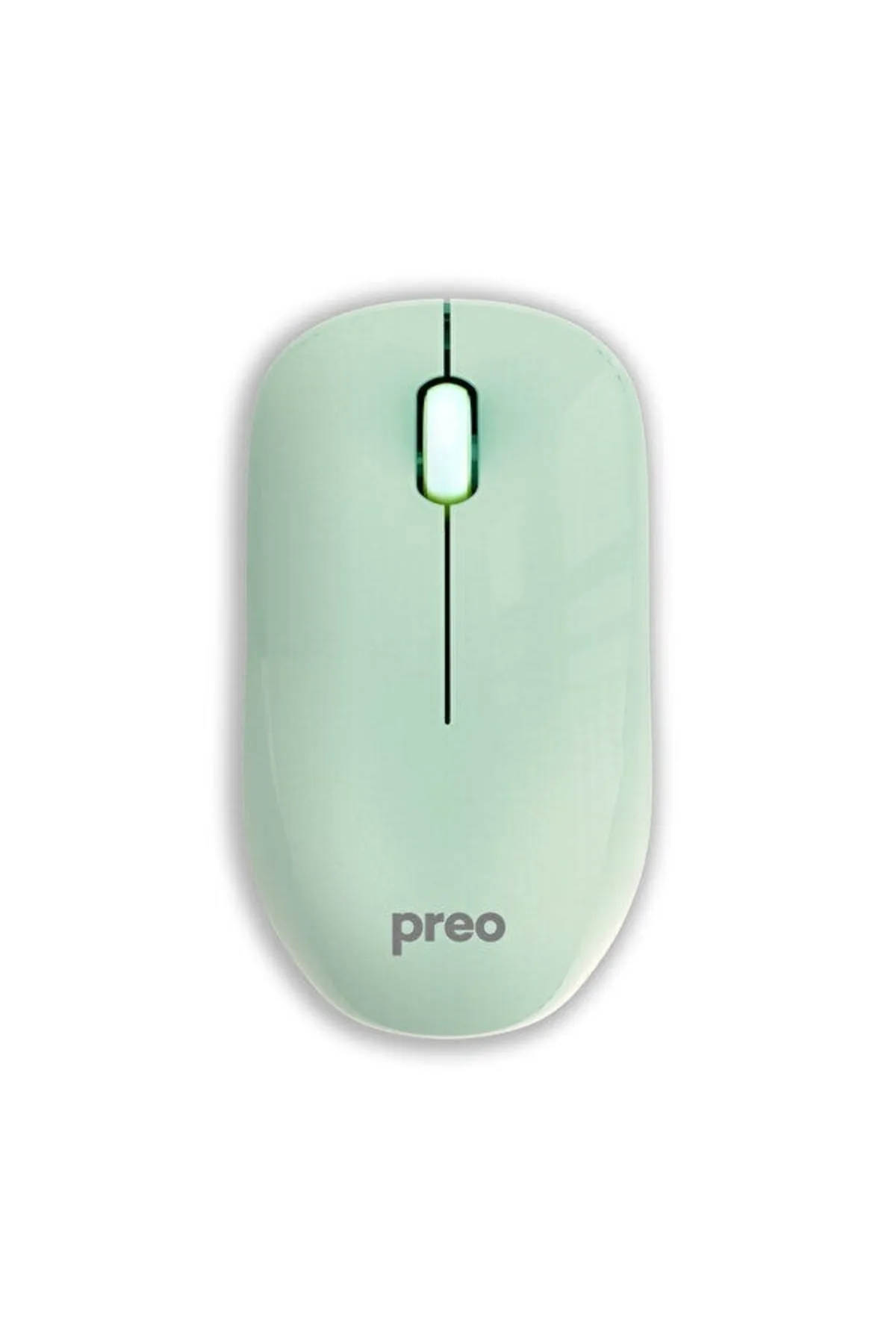 Preo M19 Ergonomik Pastel Kablosuz Sessiz Mouse Yeşil