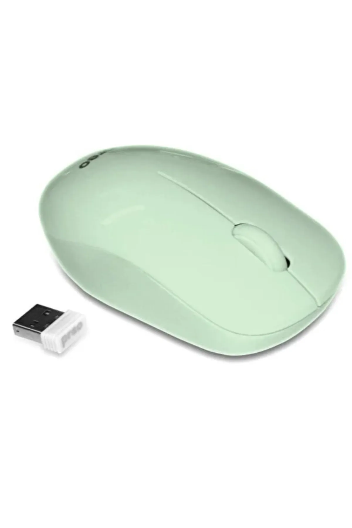 Preo M19 Ergonomik Pastel Kablosuz Sessiz Mouse Yeşil