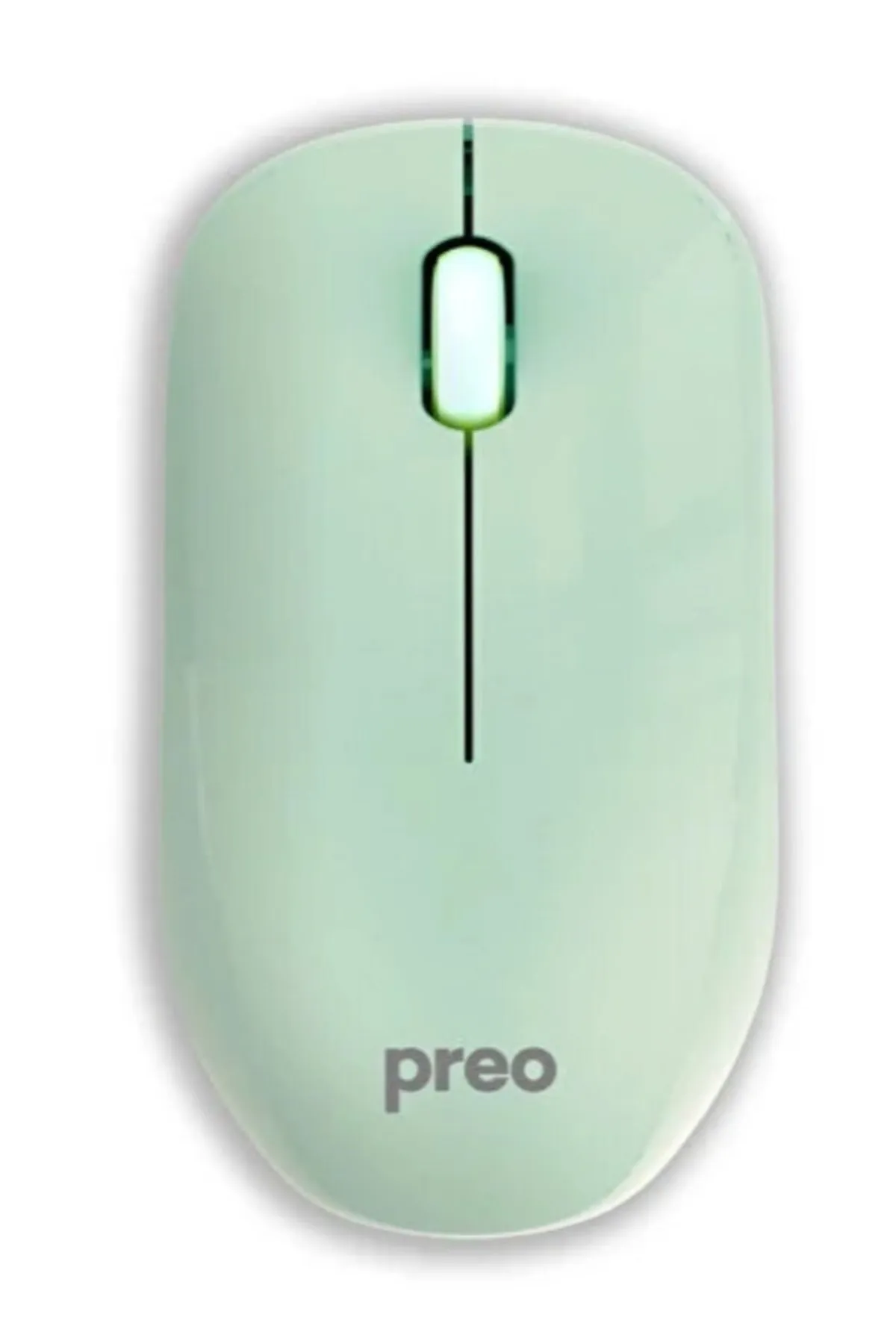 Preo M19 Ergonomik Pastel Kablosuz Sessiz Mouse Yeşil