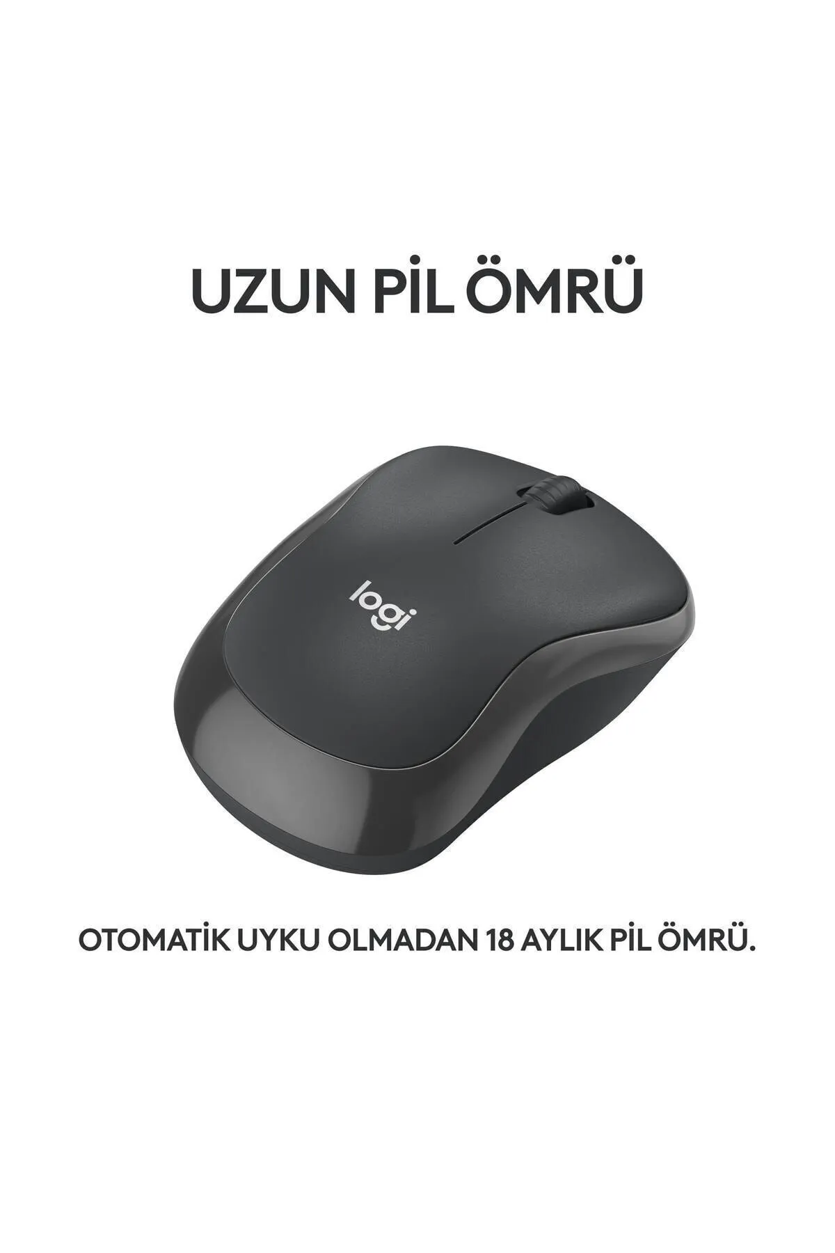 Logitech M240 Sessiz Kompakt Kablosuz Bluetooth Mouse - Siyah