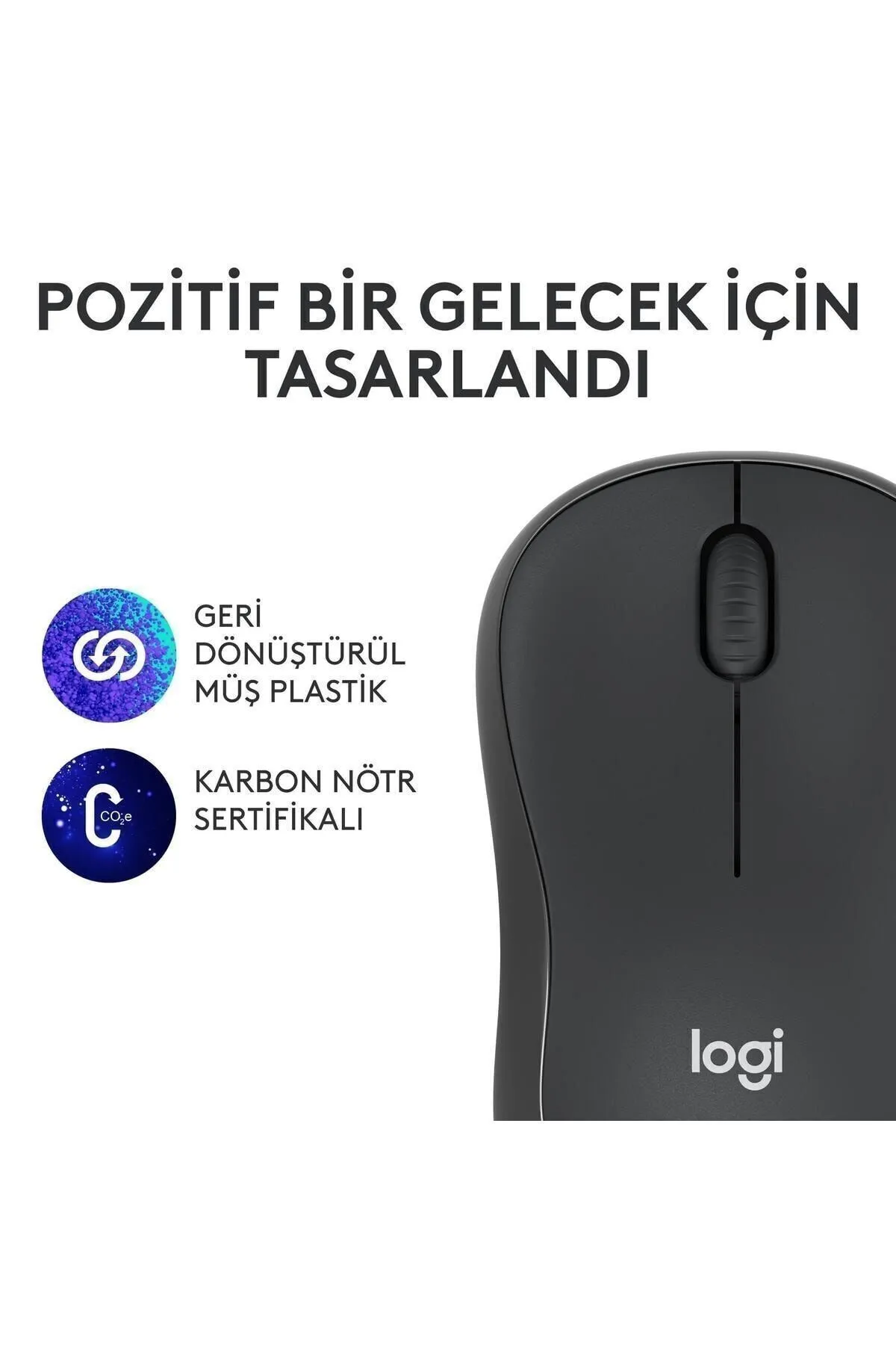 Logitech M240 Sessiz Kompakt Kablosuz Bluetooth Mouse - Siyah