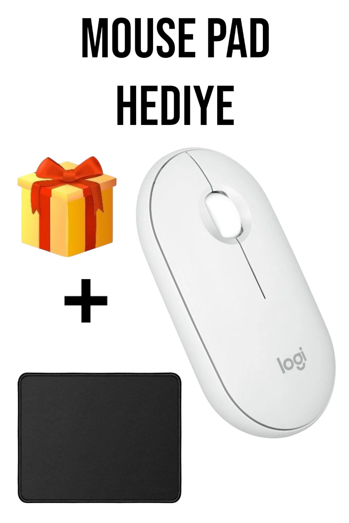 TEKNOMATİK M350 PEBBLE MOUSE 2.4GHZ USB WİRELESS VE BLUETOOTHLU SESSİZ