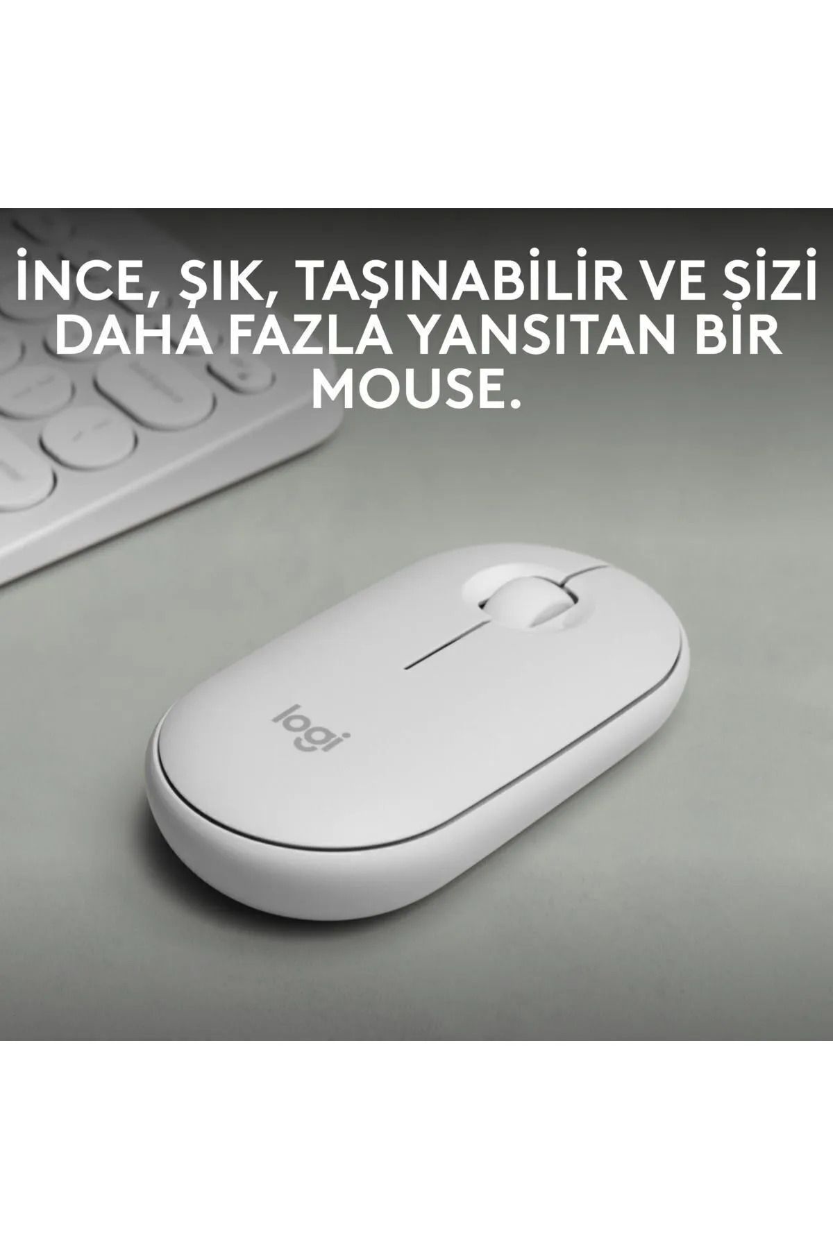 TEKNOMATİK M350 PEBBLE MOUSE 2.4GHZ USB WİRELESS VE BLUETOOTHLU SESSİZ