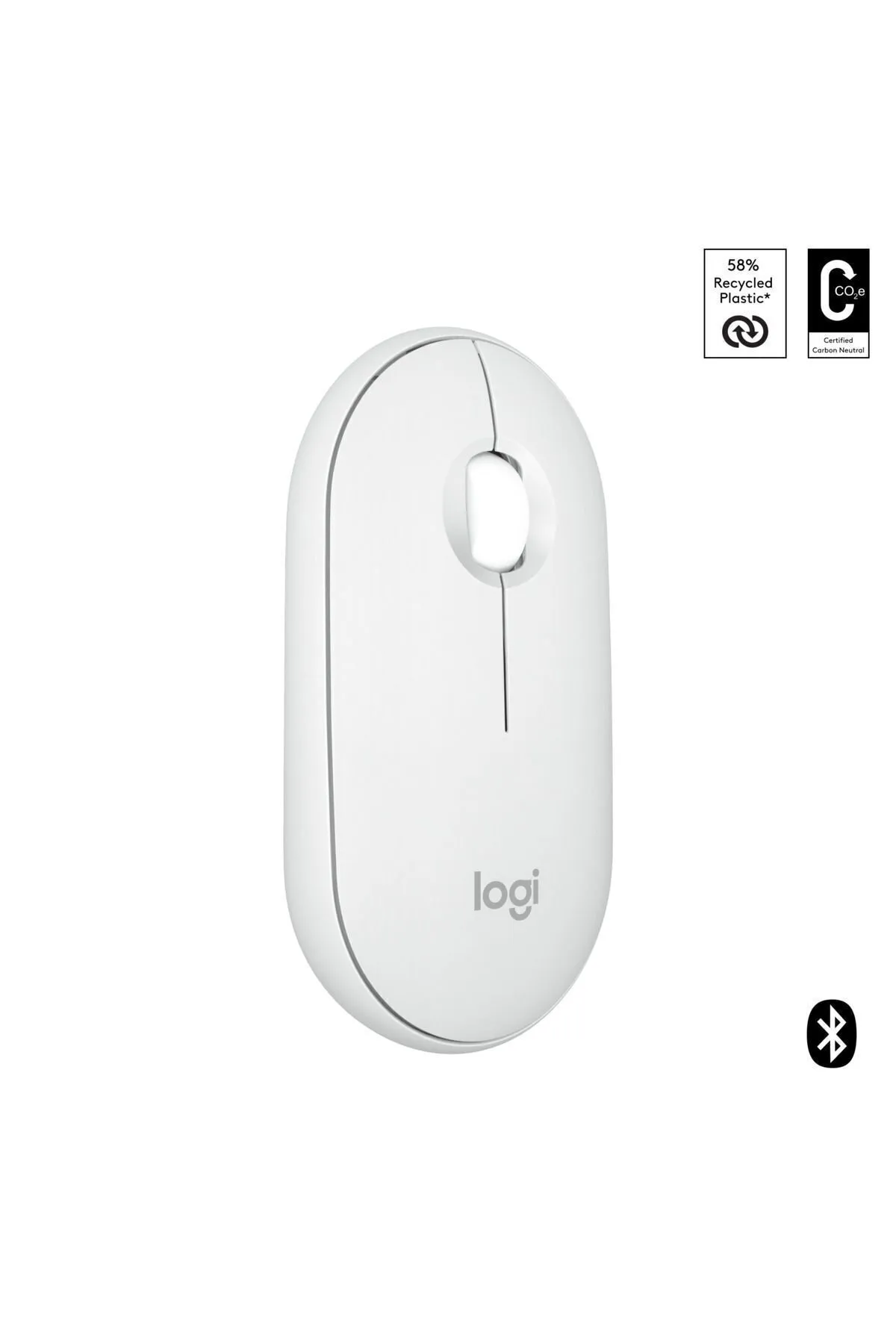 Logitech M350s Pebble 2 Kablosuz Mouse - Beyaz BLUETOOTH (usb alıcı çıkmaz)