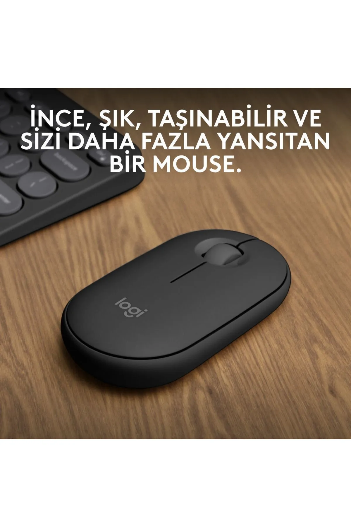 Logitech M350s Pebble 2 Kablosuz Mouse - Grafit BLUETOOTH (usb alıcı çıkmaz)