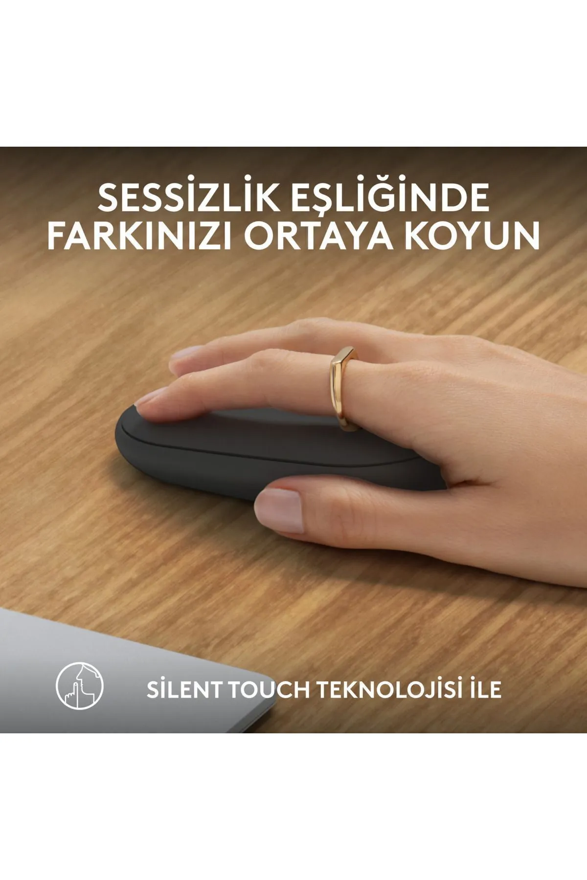 Logitech M350s Pebble 2 Kablosuz Mouse - Grafit BLUETOOTH (usb alıcı çıkmaz)