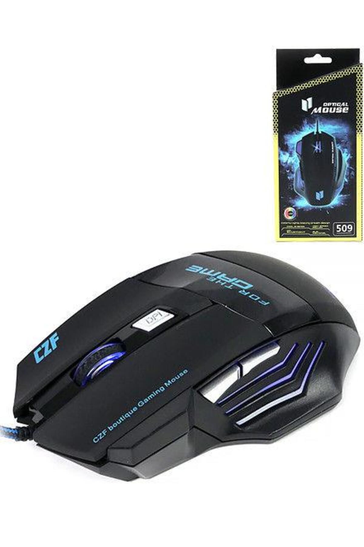 Azemax M6 Rgb Makro Pro Gaming Mouse 3200dpi 6 Düğmeli Oyuncu Mouse