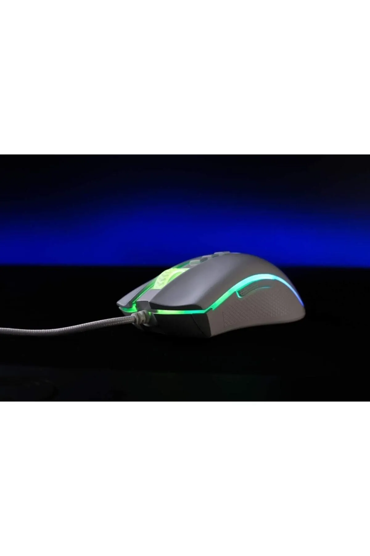 Redragon M711w Cobra White Beyaz Rgb Ledli Oyuncu Mouse 5000dpi 7 Programlanabilir Tuş Fare