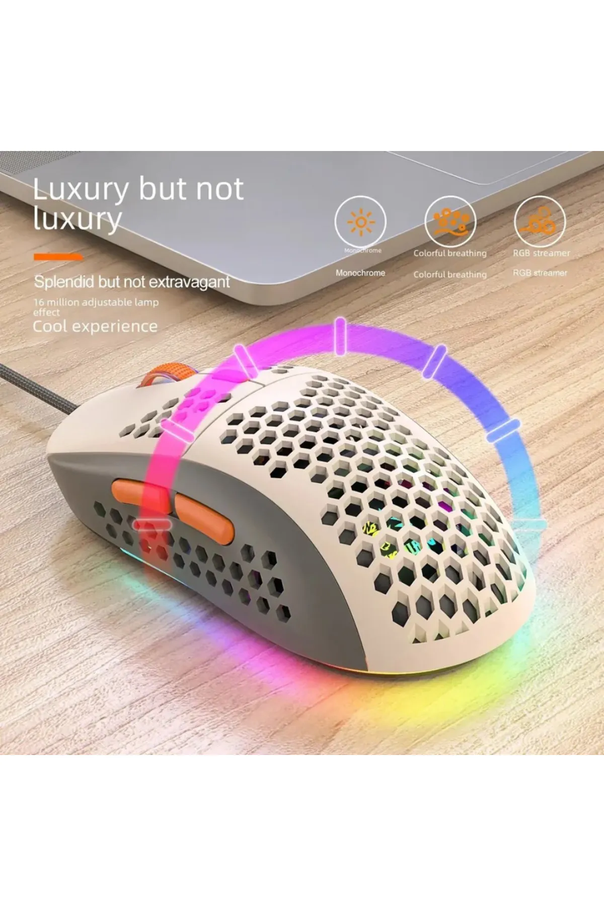 ZIYOULANG M8 Rgb Ledli Gaming Mouse 7200 Dpı Software 6 Tuşlu Optical Sensor