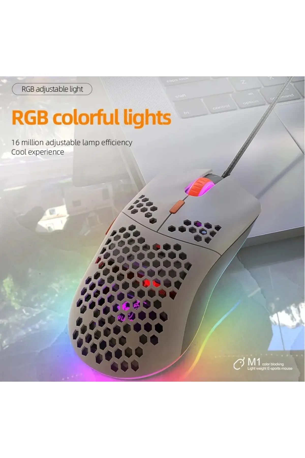 ZIYOULANG M8 Rgb Ledli Gaming Mouse 7200 Dpı Software 6 Tuşlu Optical Sensor