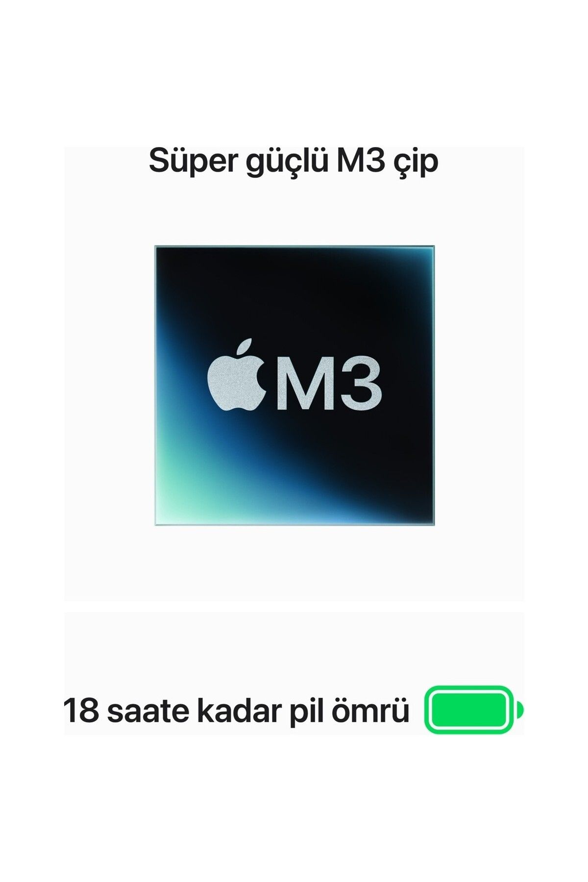 Apple Macbook Air M3 16gb 256gb Ssd Macos 13" Taşınabilir Bilgisayar Uzay Grisi Mc8g4tu/a