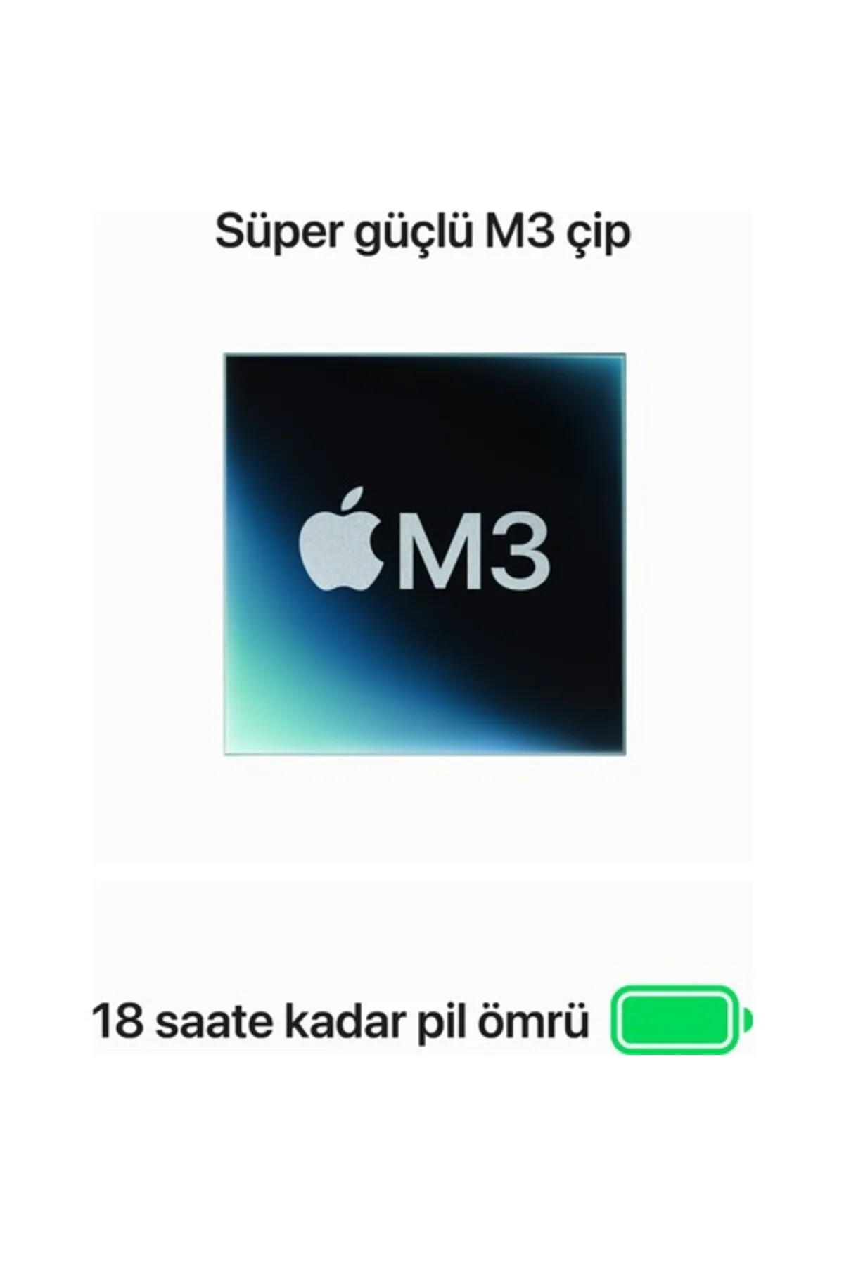 Apple Macbook Air M3 Çip 16gb 512gb Ssd 13.3 Inç Gece Yarısı Mxcv3tu/a