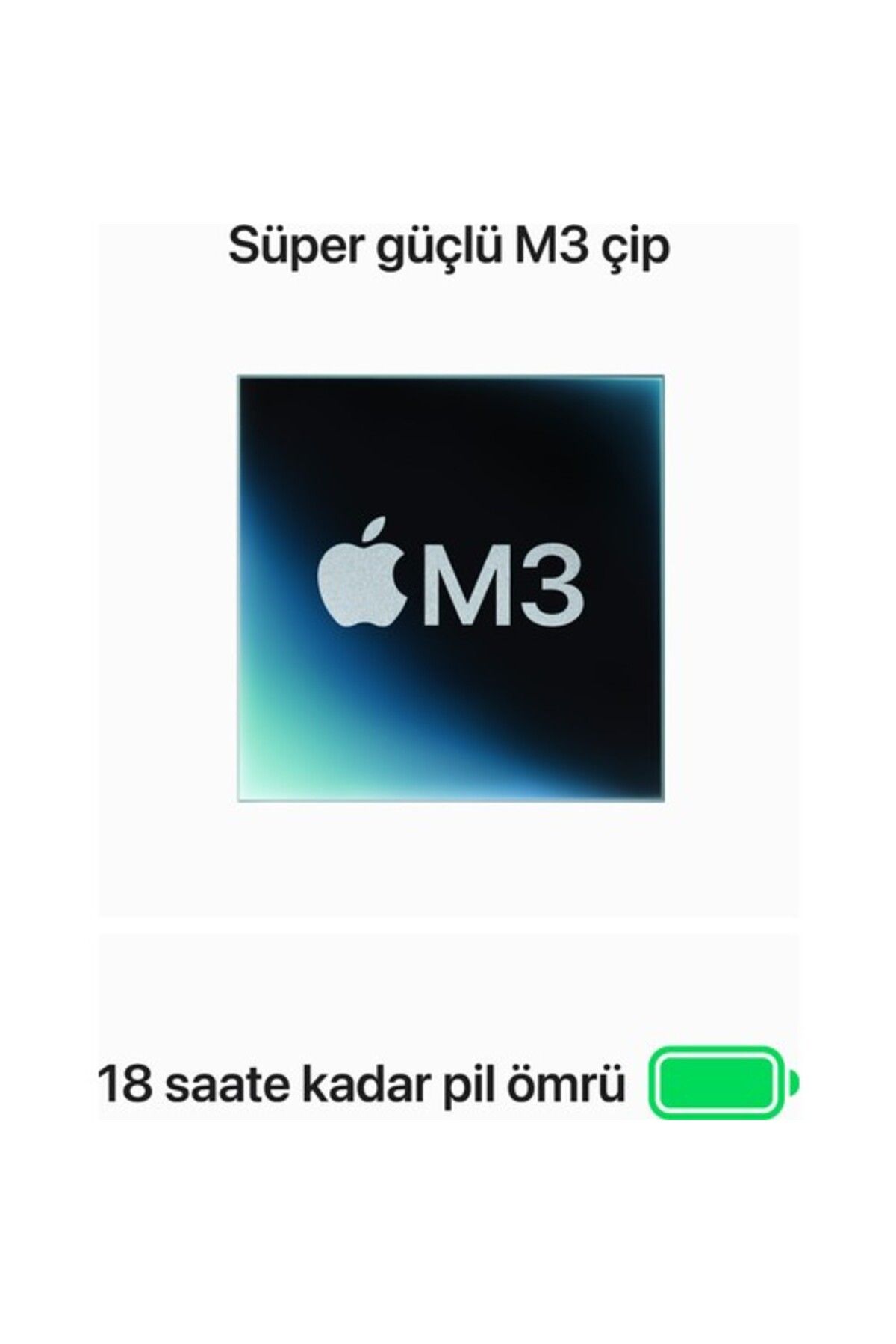 Apple Macbook Air M3 Çip 16gb 512gb Ssd Macos 13 Taşınabilir Bilgisayar Uzay Grisi Mxcr3tu/a