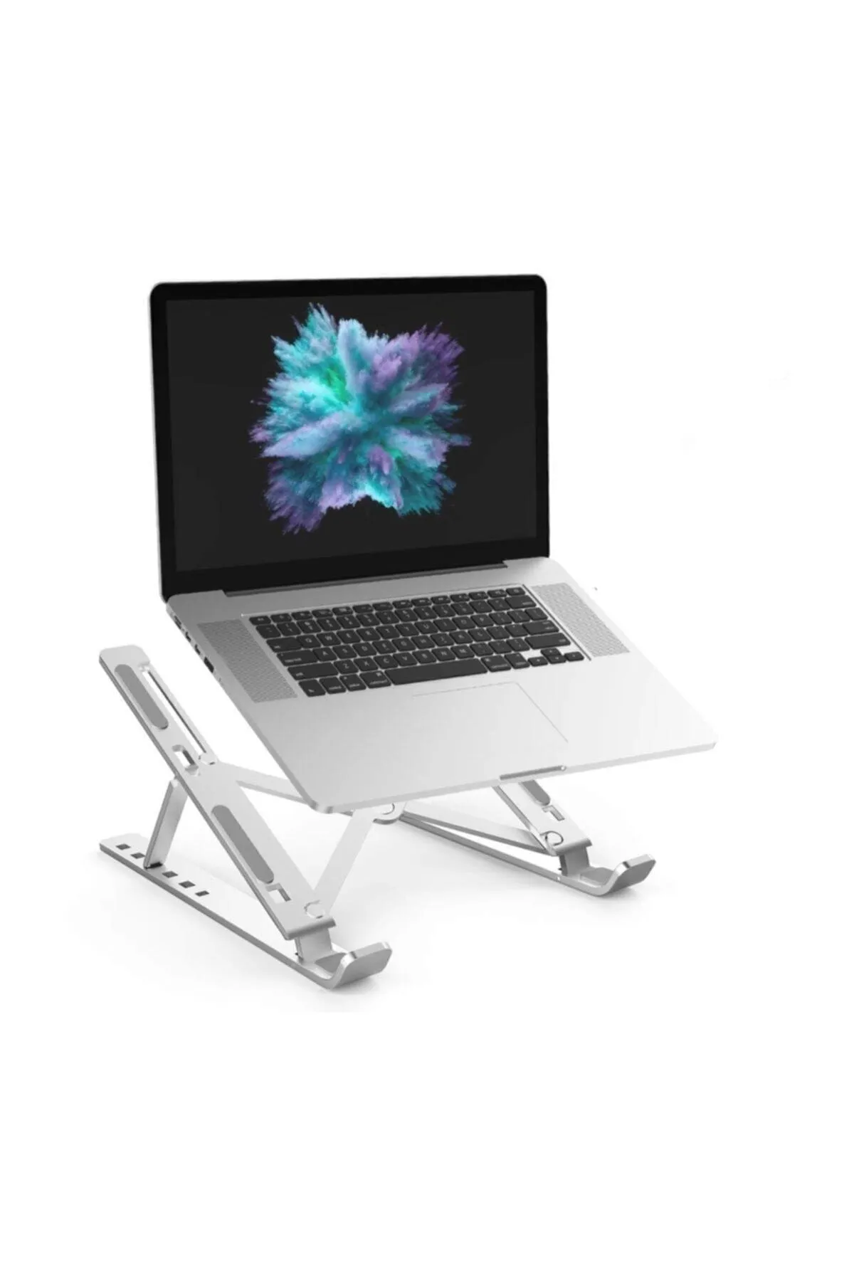 Aırstorr Macbook Laptop Bilgisayar Standı Notebook Özel Yükseltici Stand Tablet Tutucu Ayarlı Metal Airstorr