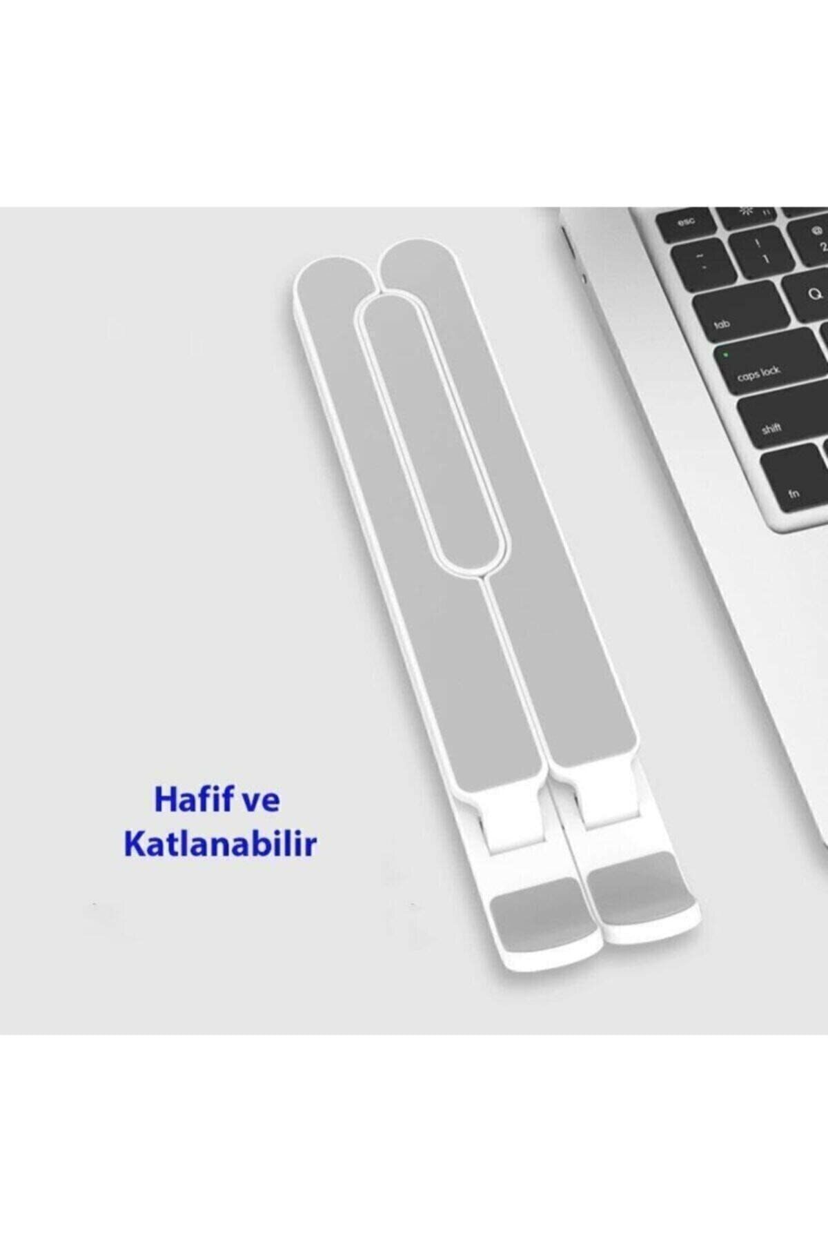 teknosepetim Macbook Laptop Bilgisayar Standı Notebook Özel Yükseltici Stand Tablet Tutucu Ayarlı