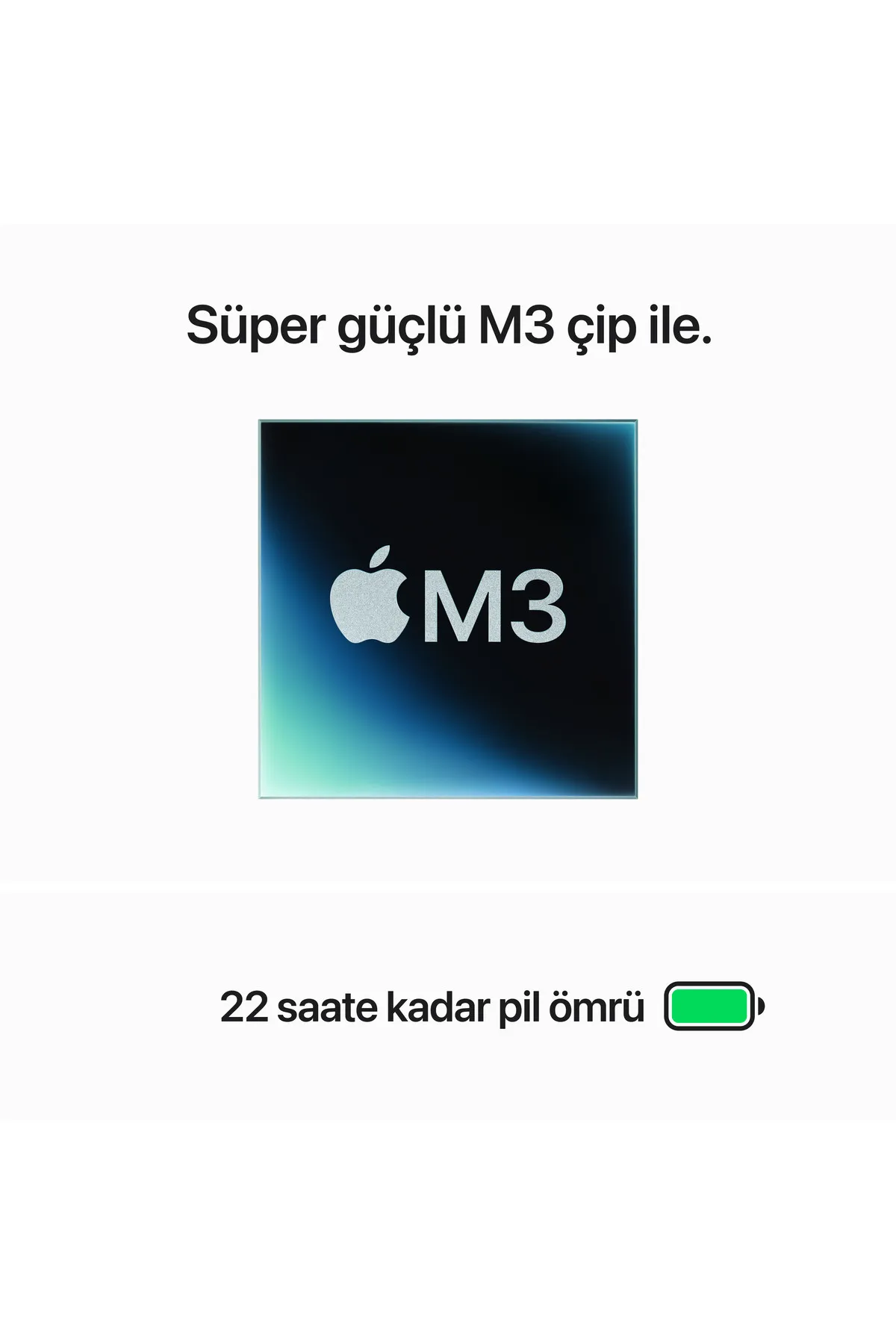 Apple MacBook Pro 14 inç M3 Çip 8CPU 10GPU 16GB Bellek 1TB SSD MXE13TU/A - Gümüş