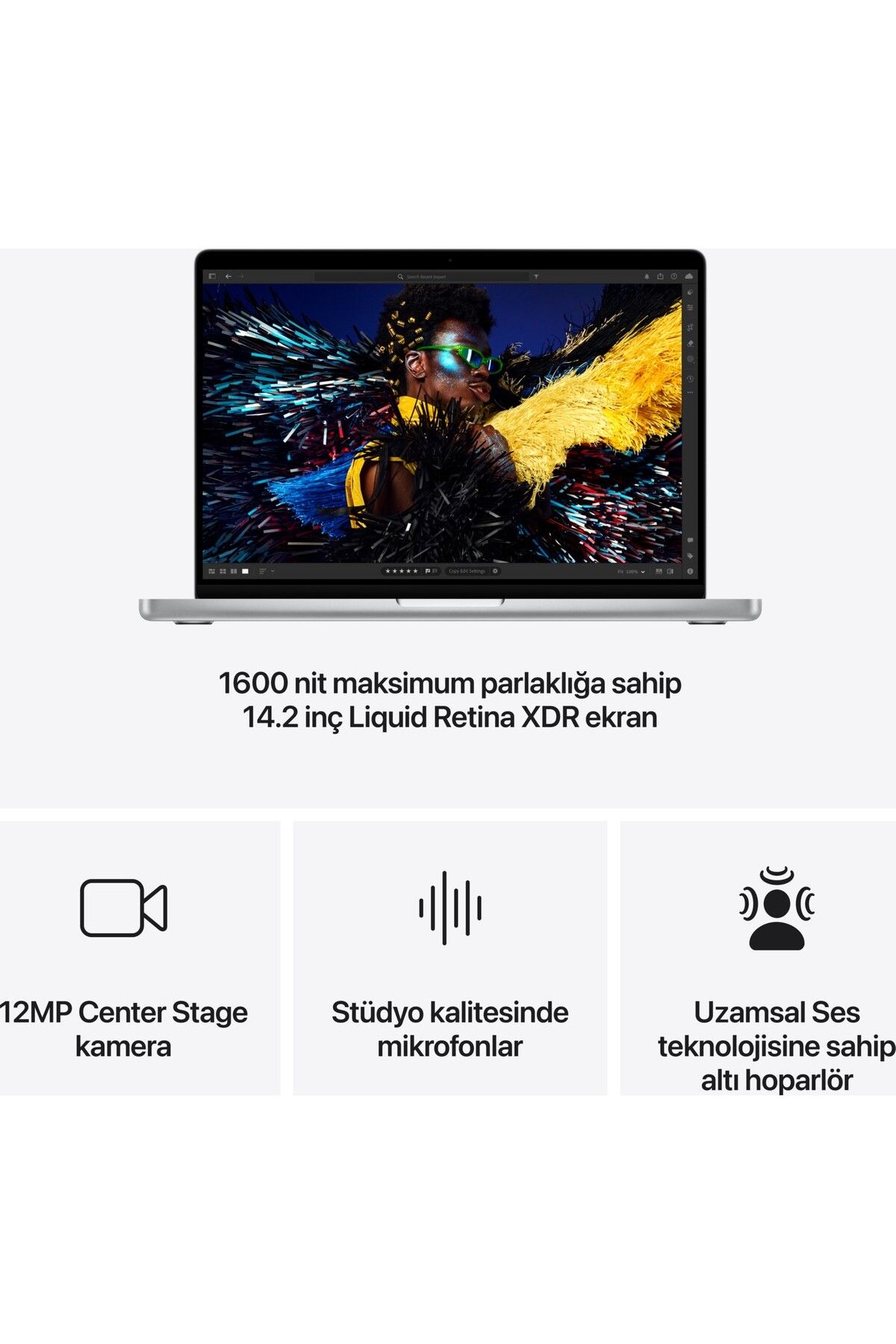 Apple Macbook Pro M4 16gb 512gb Ssd Macos 14 Inç Taşınabilir Bilgisayar Gümüş Mw2w3tu/a