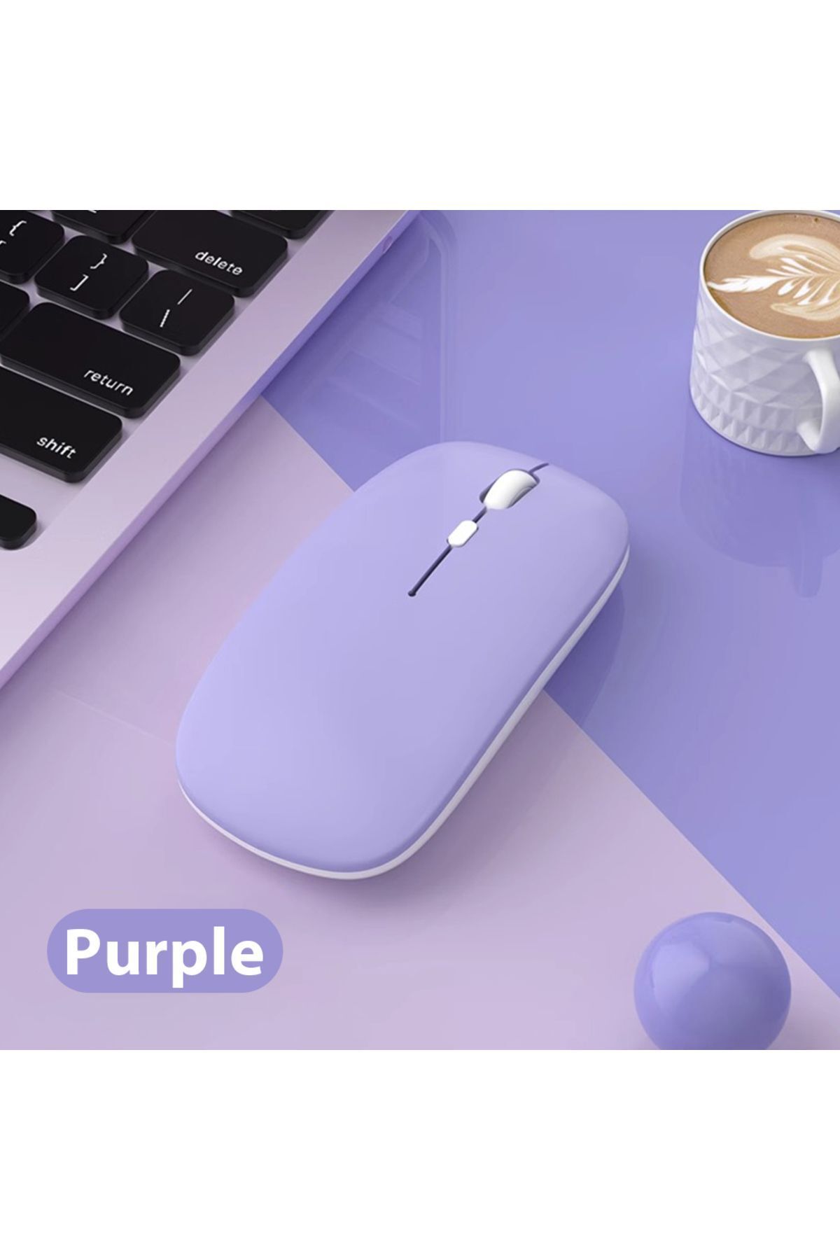 TEKNETSTORE Macbook/Huawei/Samsung/Lenovo Uyumlu Şarj Edilebilir Sessiz Mouse Wifi Kablosuz Mouse Fare