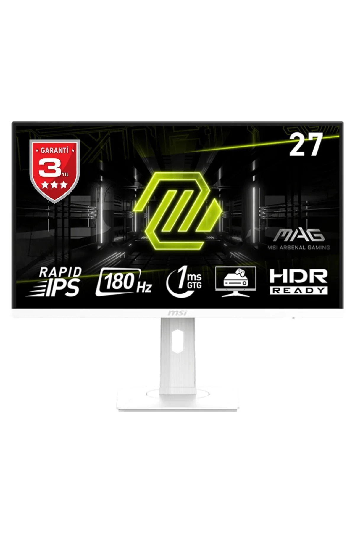 MSI Mag 274pfw 27'' 180hz 1ms Fhd Rapid Ips Beyaz Gaming (OYUNCU) Monitör