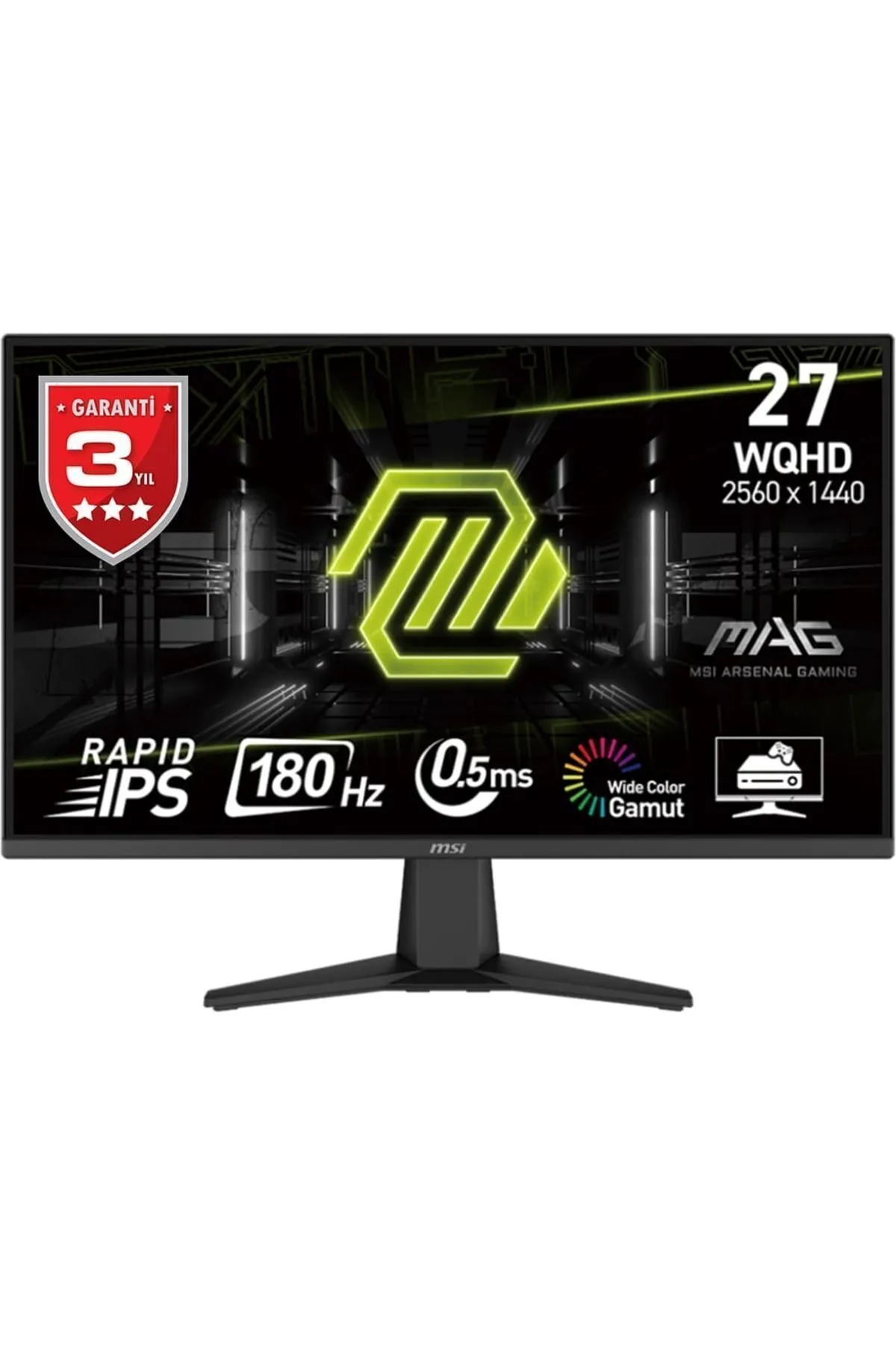 MSI Mag 275qf 27 2560x1440 180hz 0.5ms Hdmı Dp Adaptive Sync Gaming Monitör