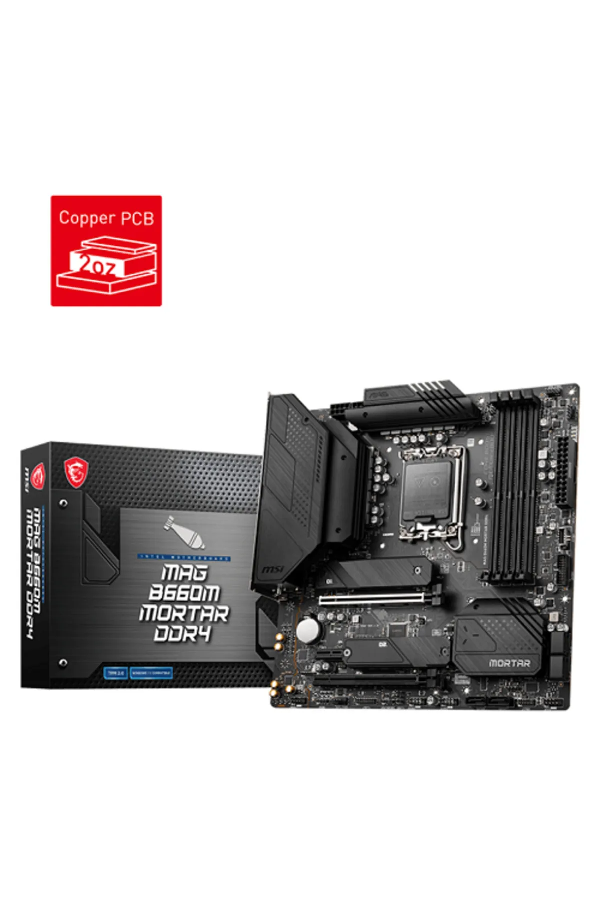 MSI Mag B660m Mortar Ddr4 Intel B660 Soket 1700 Ddr4 4800(OC)mhz Matx Gaming (OYUNCU) Anakart