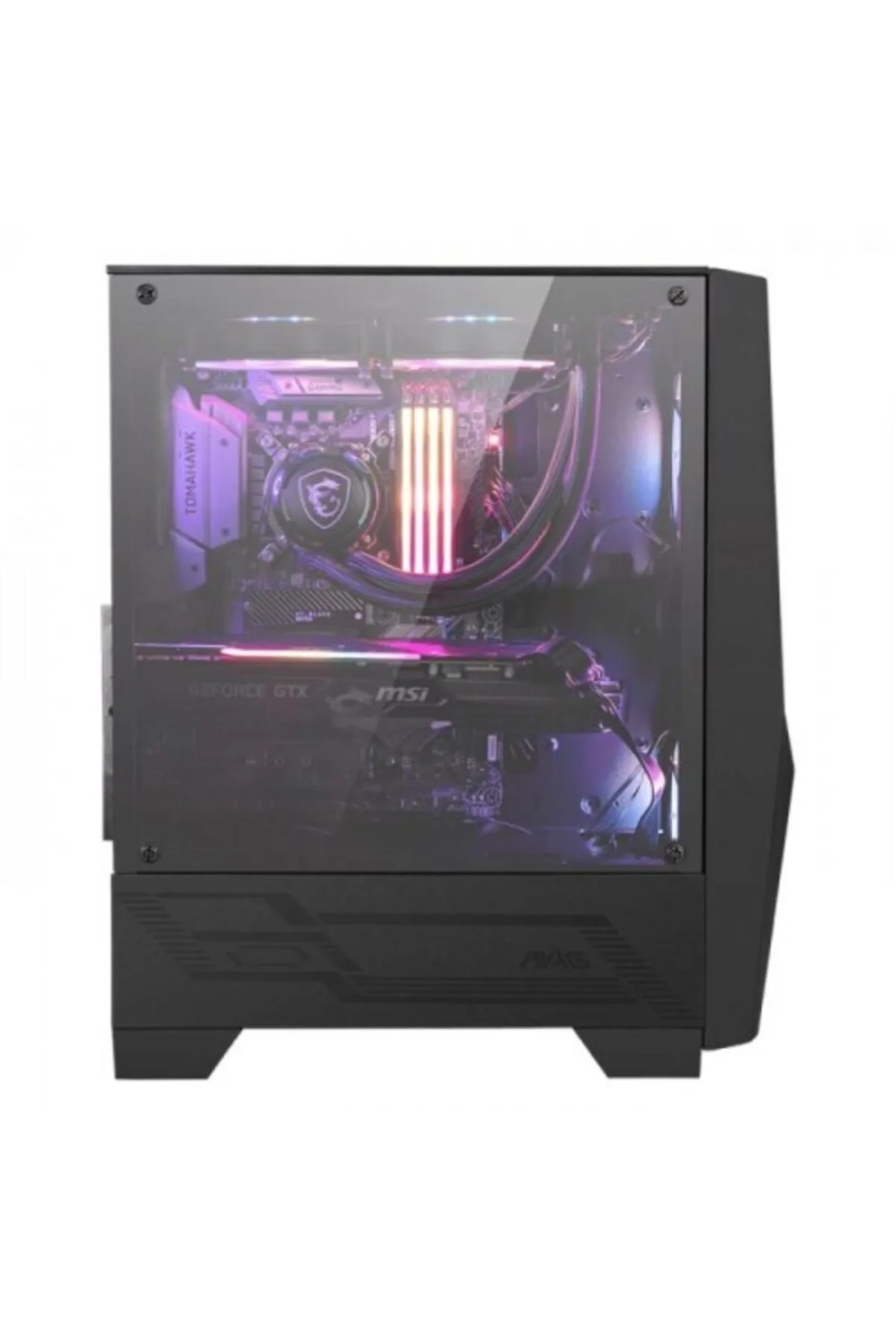 MSI Mag Forge 100r Temperli Cam 2x A-rgb Fan 1x 120mm Fan 650w 80+ Bronze Psu Atx Gaming Bilgisayar