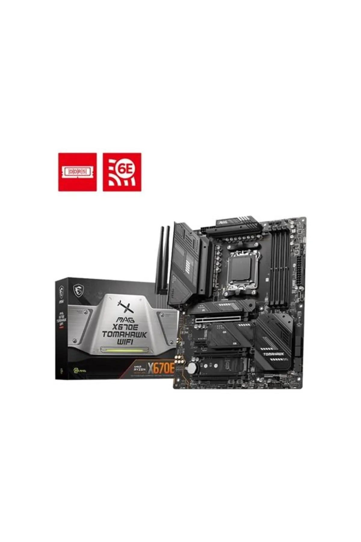 MSI Mag X670e Tomahawk Wıfı-6e Ddr5 Pcıe 4.0 Am5 Atx