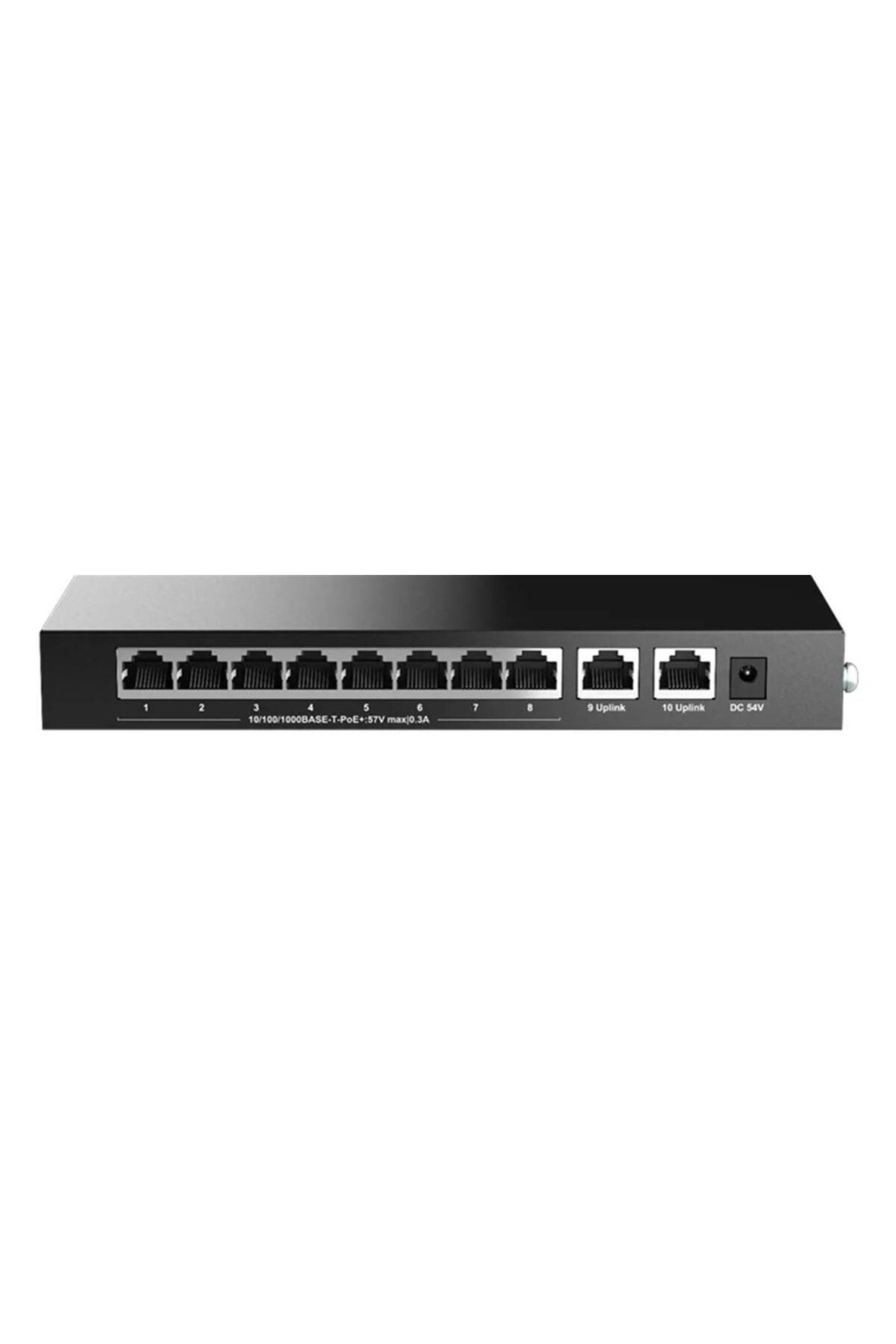 H3C Magic Bs210t-p 8 Port Poe 2 Port Uplink 10-100-1000 Mbps Metal Kasa Swich