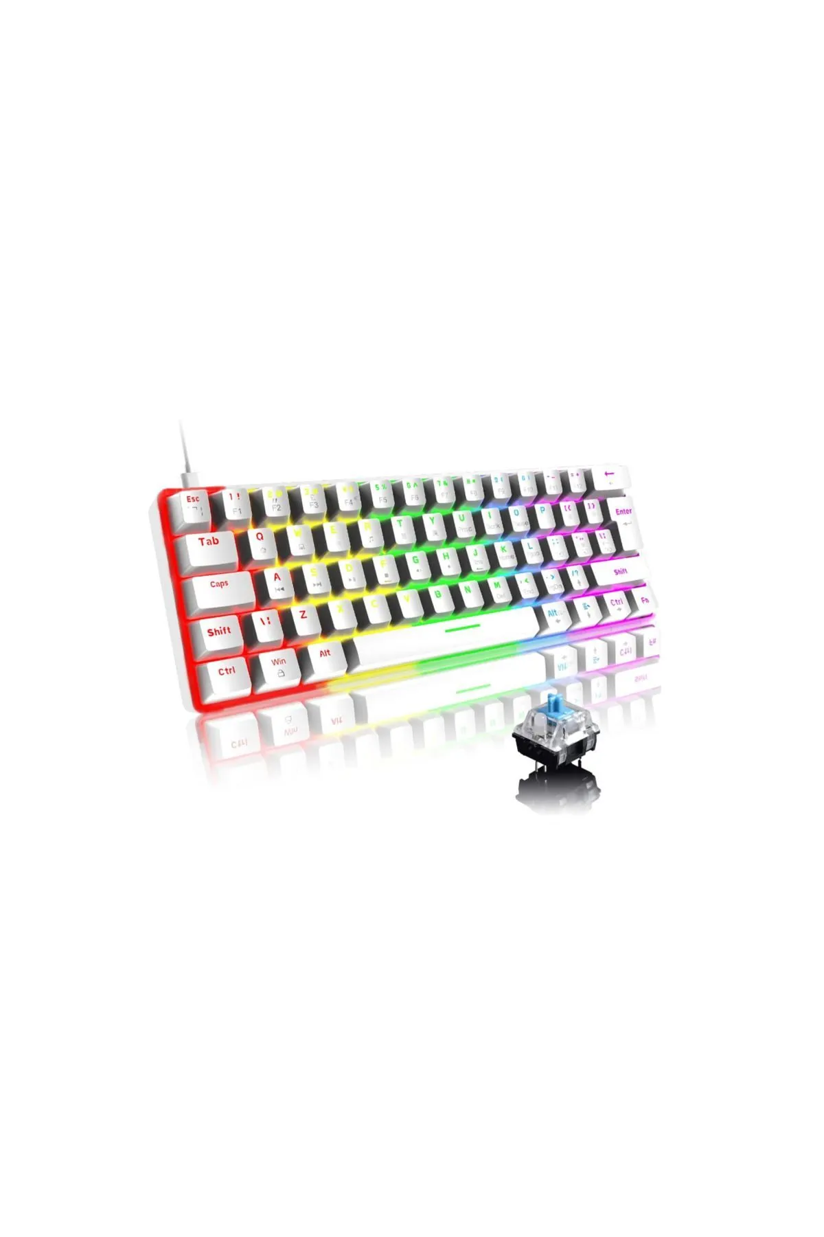 MAMBASNAKE Mambasnake Rgb %60 Mini Mekanik Oyun Klavyesi