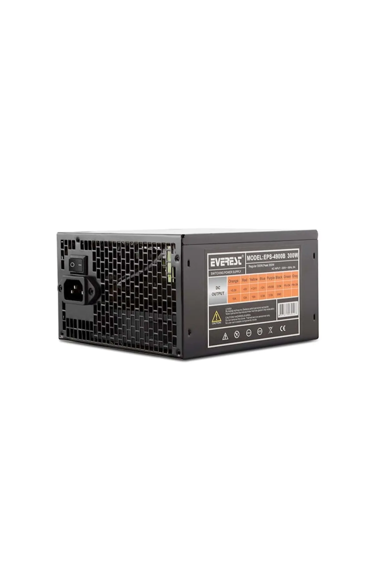 Everest Marka: Eps-4900b Güç Kaynağı, Peak-350w 3 X Sata 6+4 Pin, 12 Cm Fanlı Kategori: Güç Kablosu