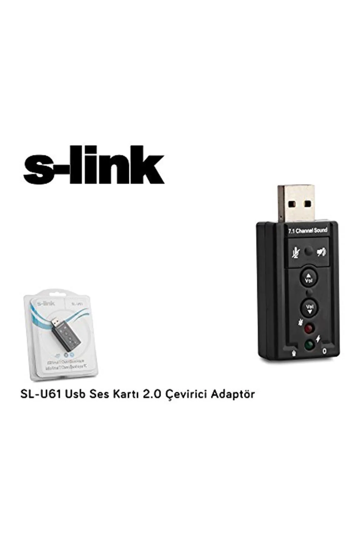 S-link Marka: S-link Sl-u61 Usb Ses Kartı 2.0 Çevirici Adaptör Kategori: Ses Kartı