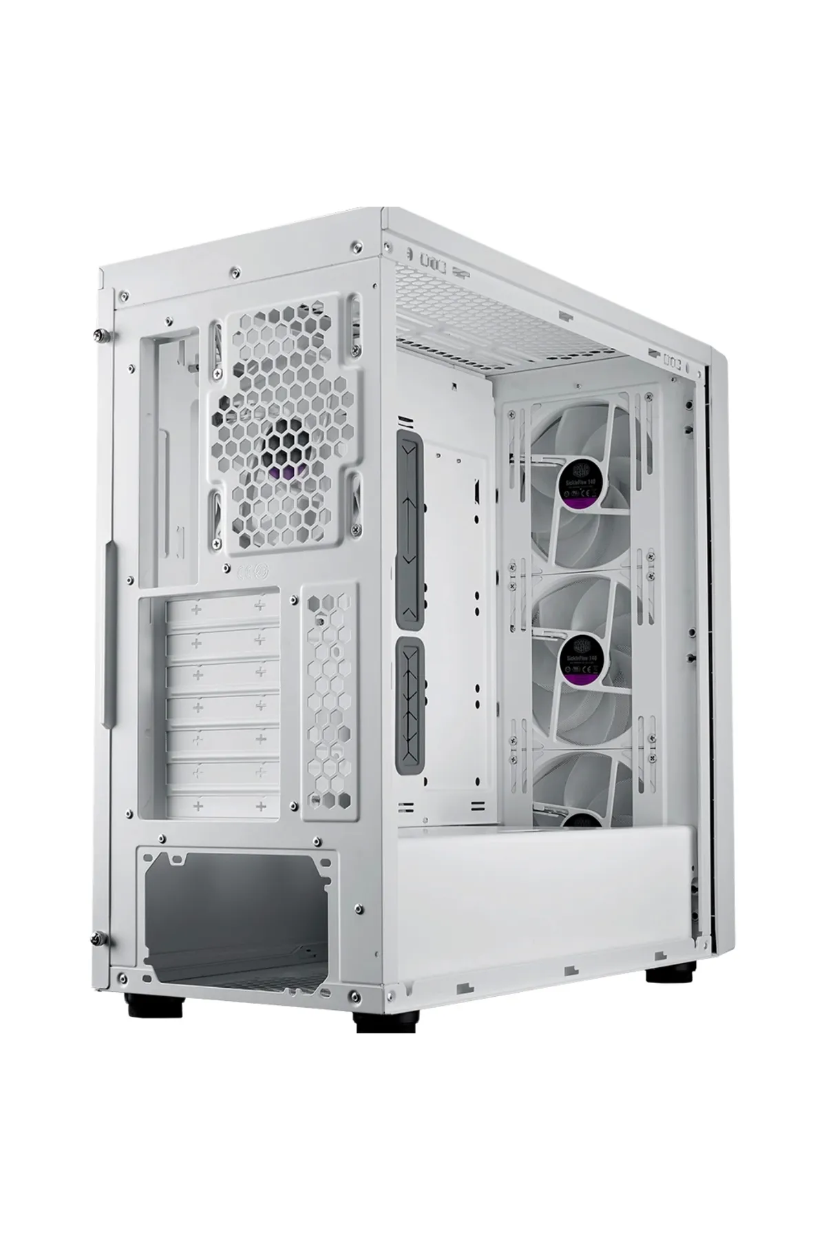 Cooler Master Masterbox 600 Argb Tempered Glass White Usb 3.2 E-atx Mid Tower Kasa