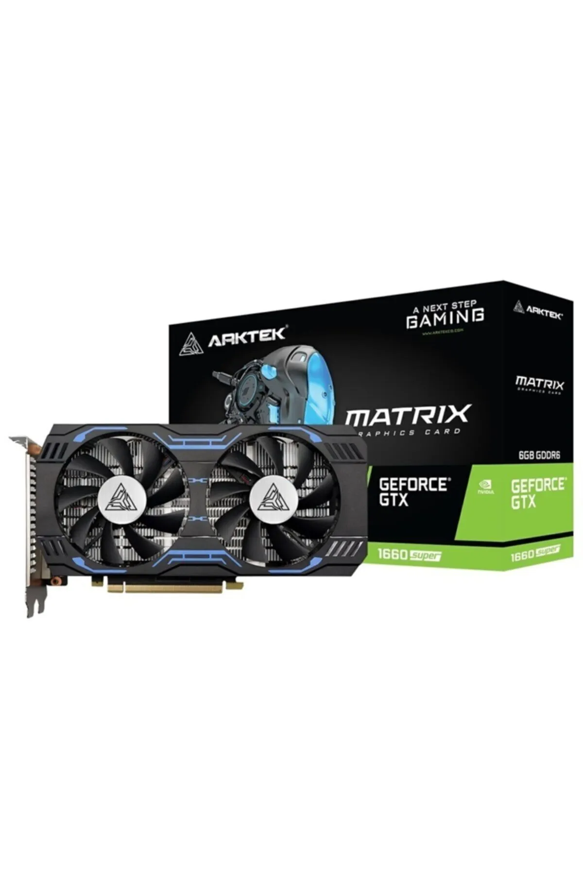 Arktek Matrıx Gtx1660s Super, 6gb, Gddr6, 192bıt, 1xdvı, 1xhdmı, 1xdp Gamıng Ekran Kartı