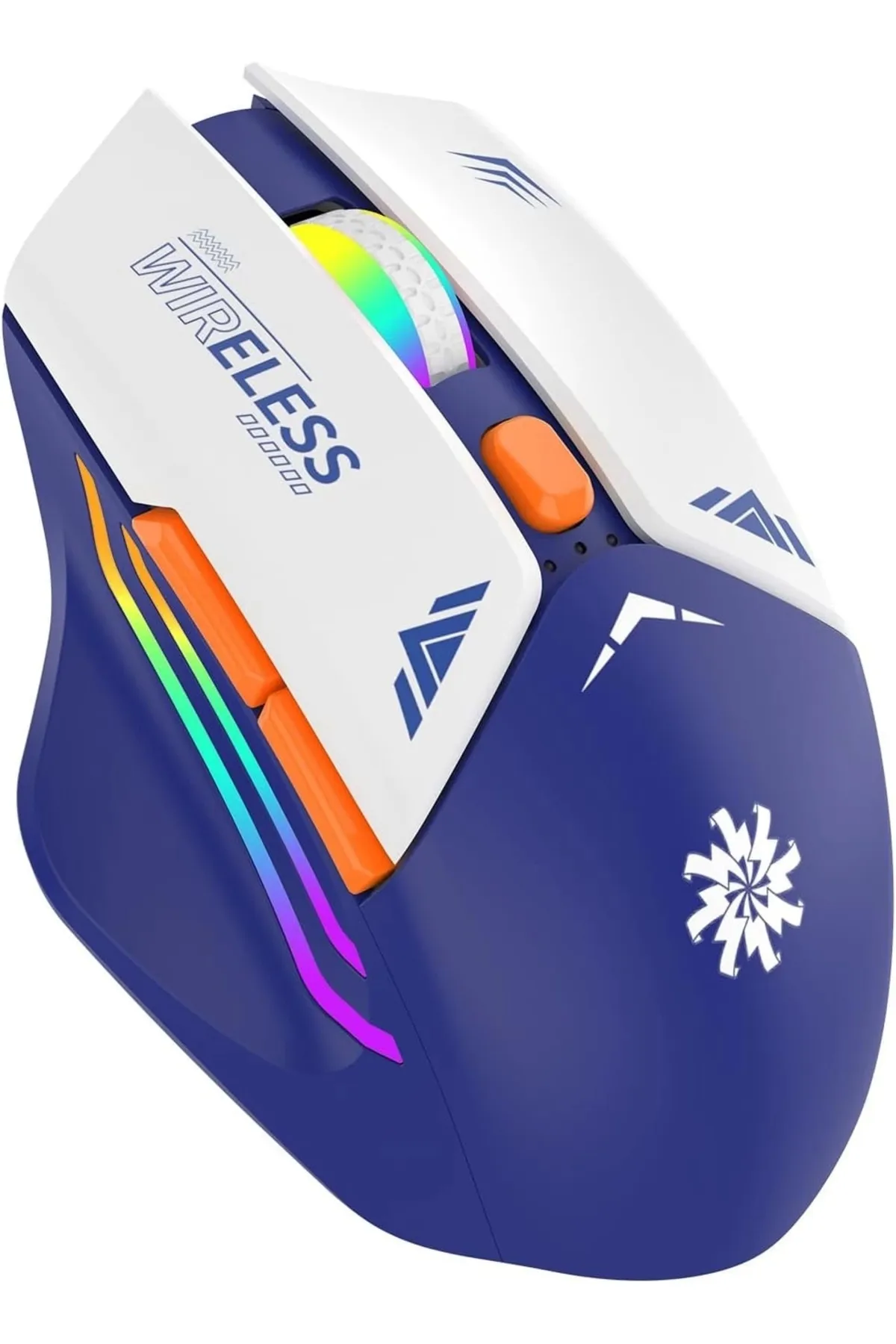 Blackbird Game Center Mavi RGB Şarjlı Kablosuz 1600DPI Işıklı Kablosuz Mouse Bwm1