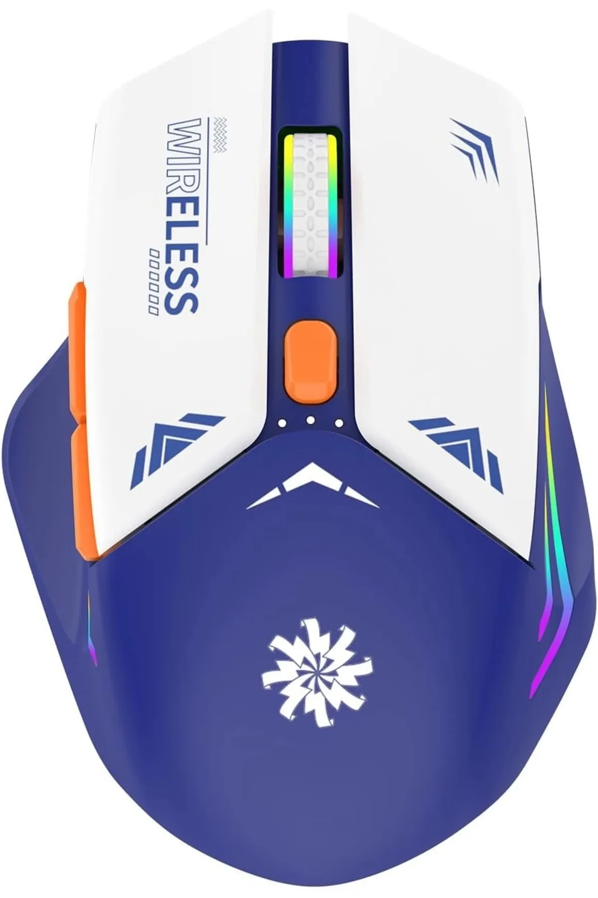 Blackbird Game Center Mavi RGB Şarjlı Kablosuz 1600DPI Işıklı Kablosuz Mouse Bwm1