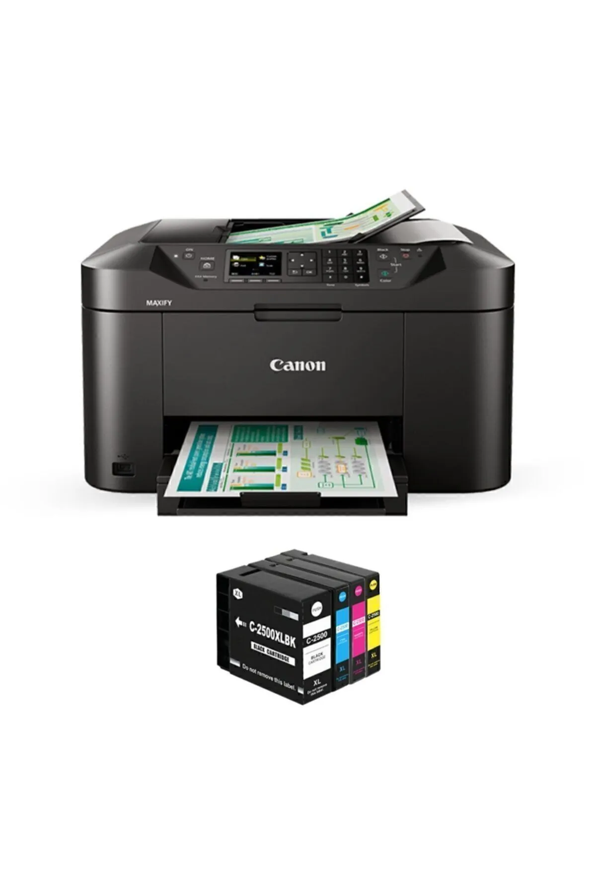 Canon Maxify Mb2150 Yazıcı Ve Tam Dolu Photoink Muadil Kartuşlar