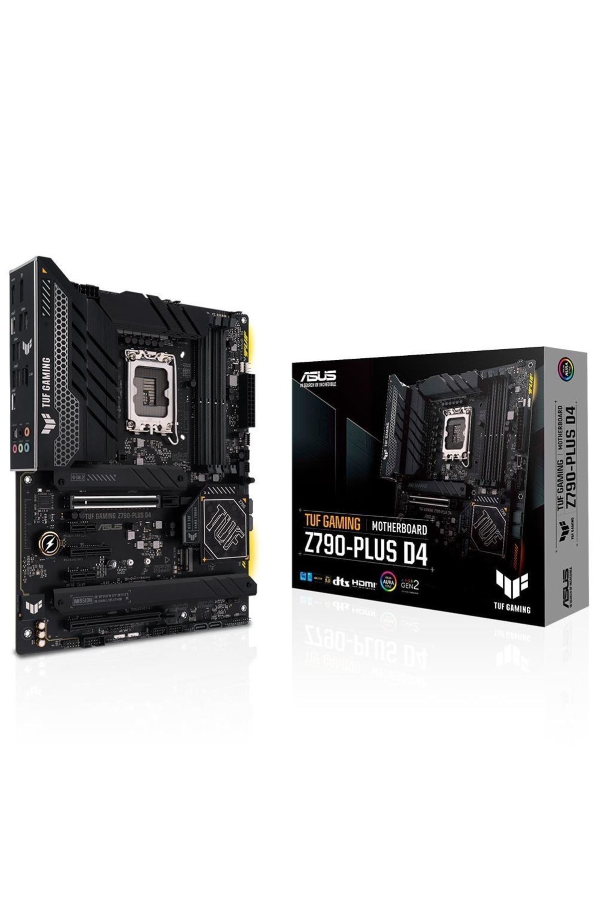 Asus MB TUF GAMING Z790-PLUS D4 INTEL Z790 LGA1700 DDR4 5333MHZ(OC) DP HDMI 4X M2 USB3.2 AURA RGB 2.